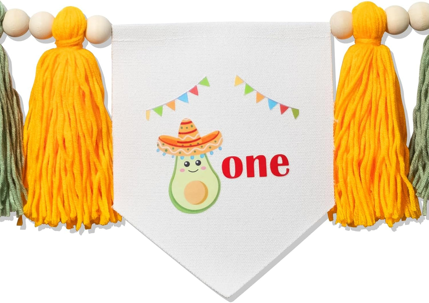 Wood Bead Tassel Garland