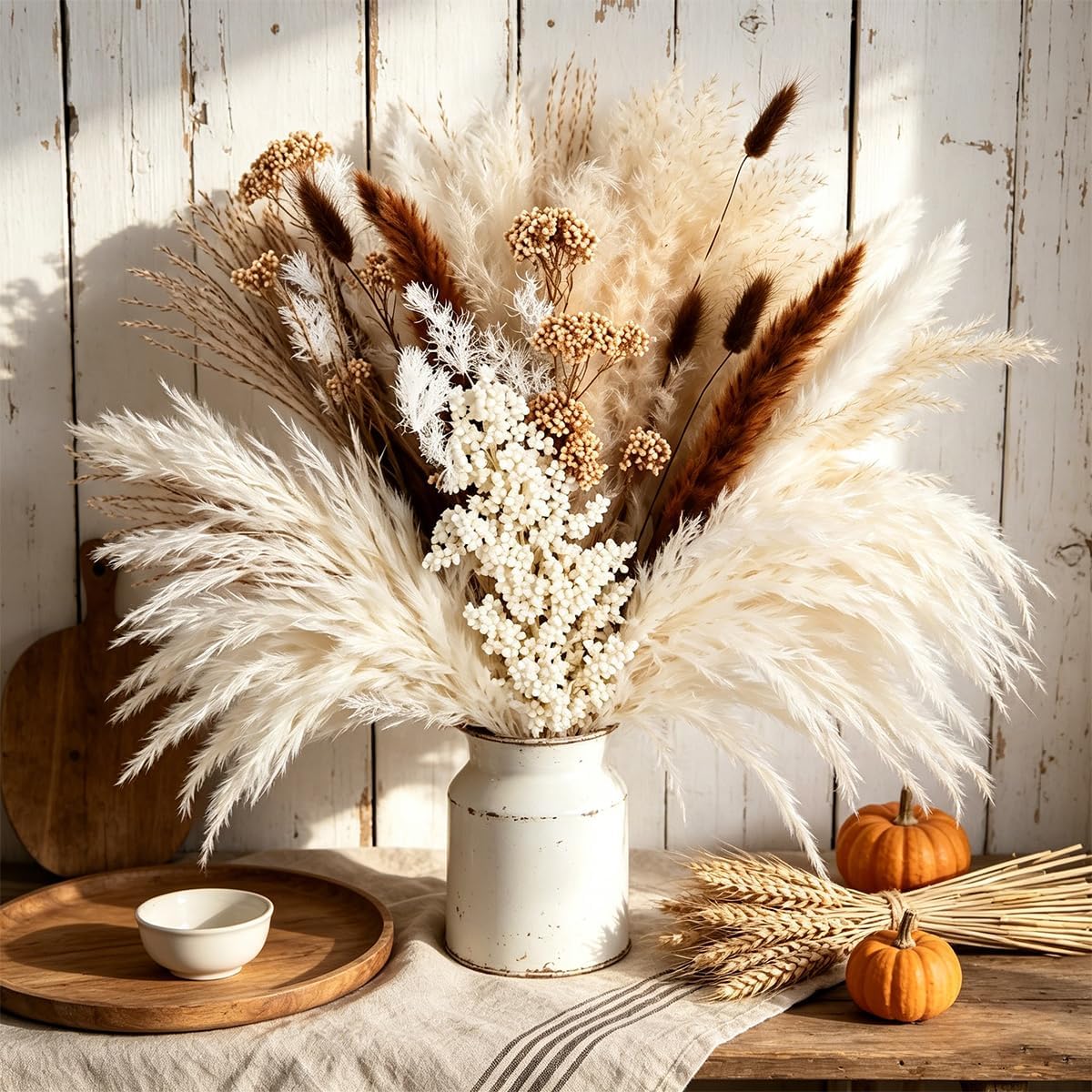 Boho Flowers / Dried Flowers for Vase / Rustic Pampas Grass Bouquet