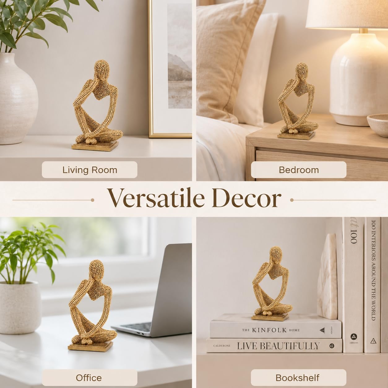 Modern Aesthetic Figurine / Right / Gold