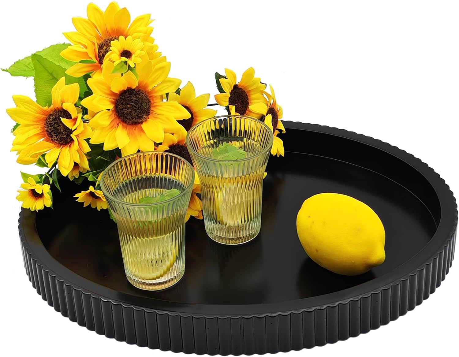 Oval Wooden Tray / Black B