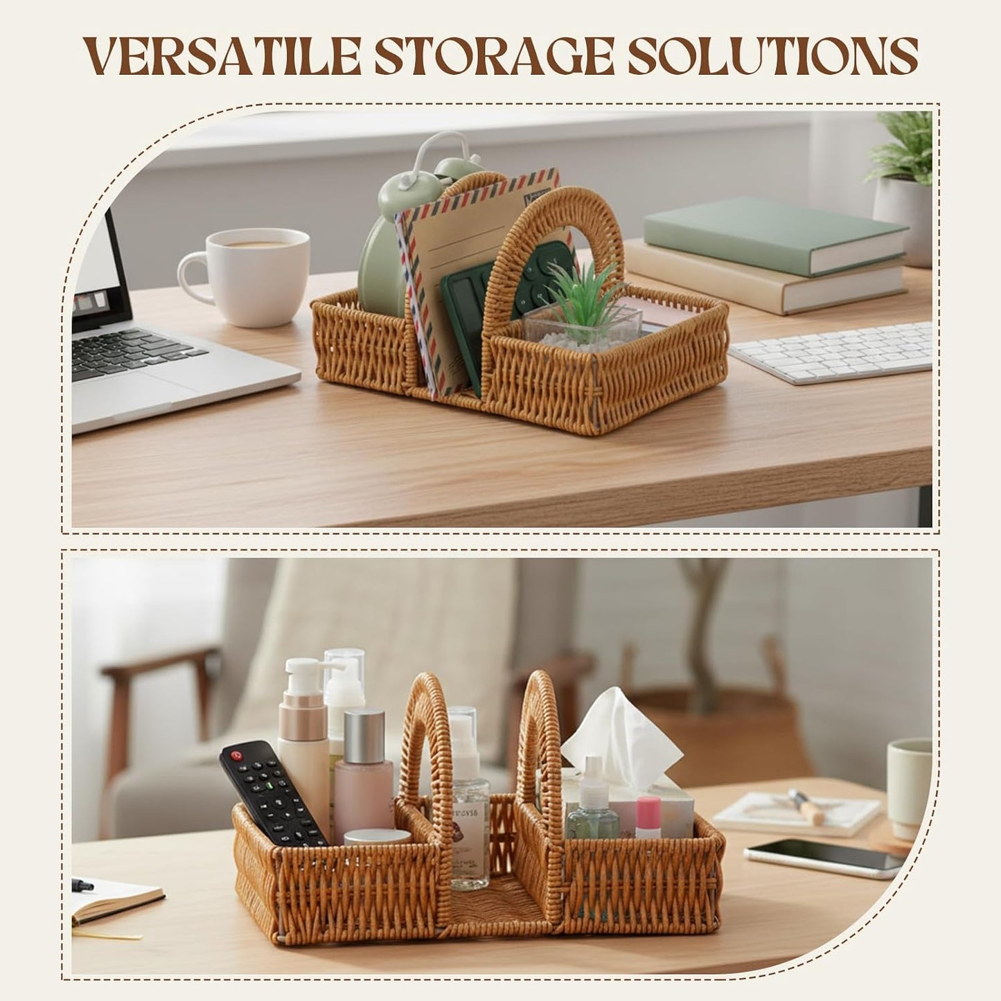 Boho Rattan Napkin Holder