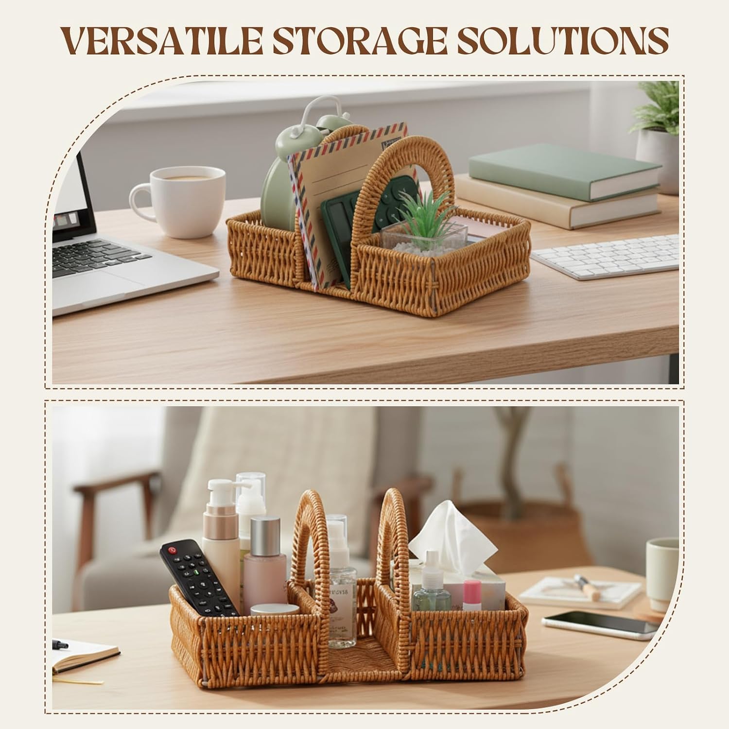 Boho Rattan Napkin Holder