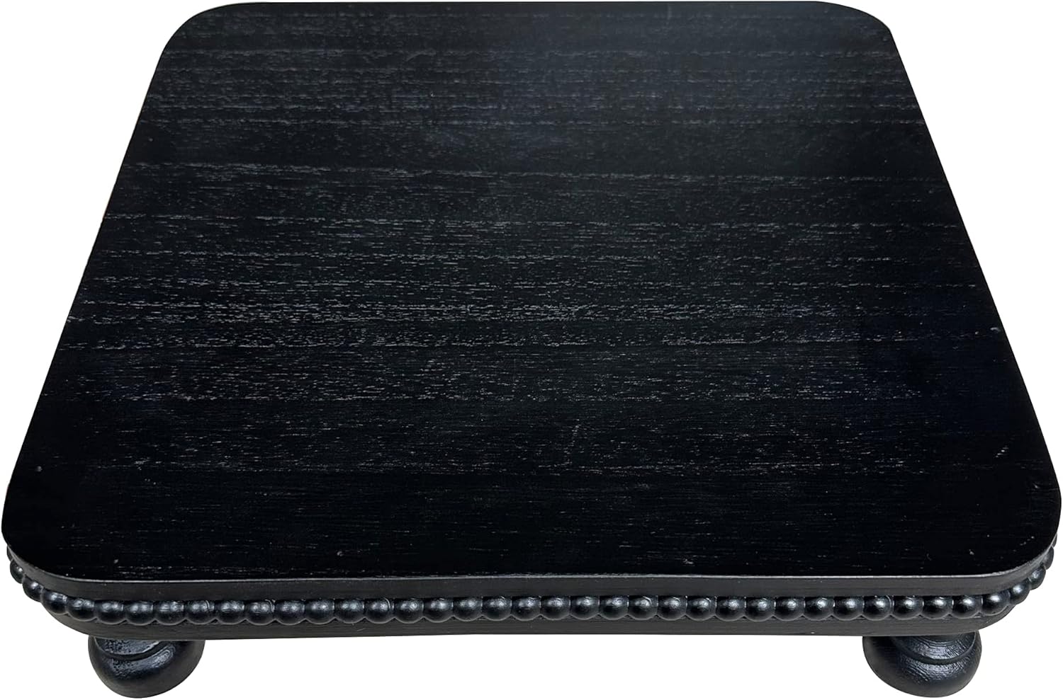 Square Tiered Tray Decor / Black