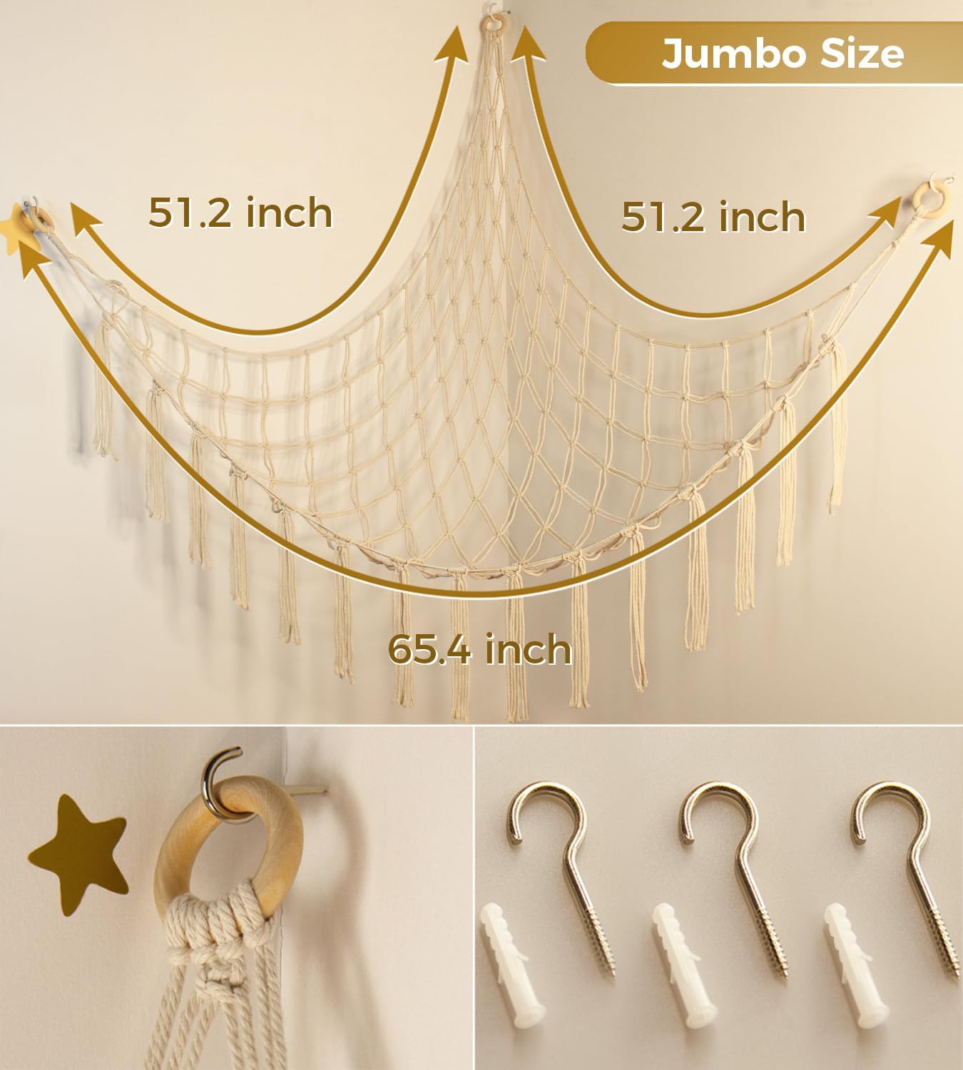 Hanging Stuff Animal / XL Large / Beige
