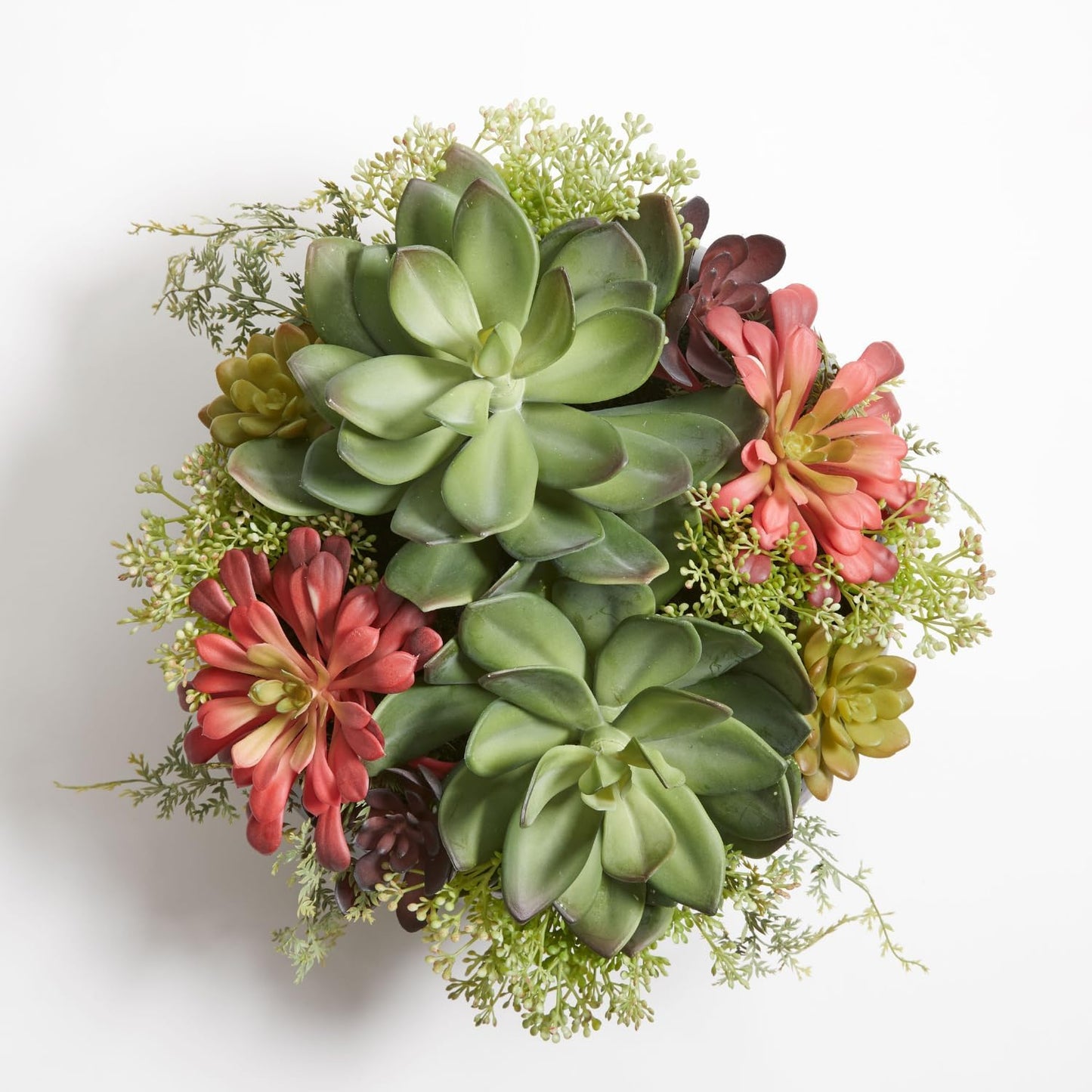 Artificial Indoor Plant Enhances Interior Design / 14" Round Grey Planter
