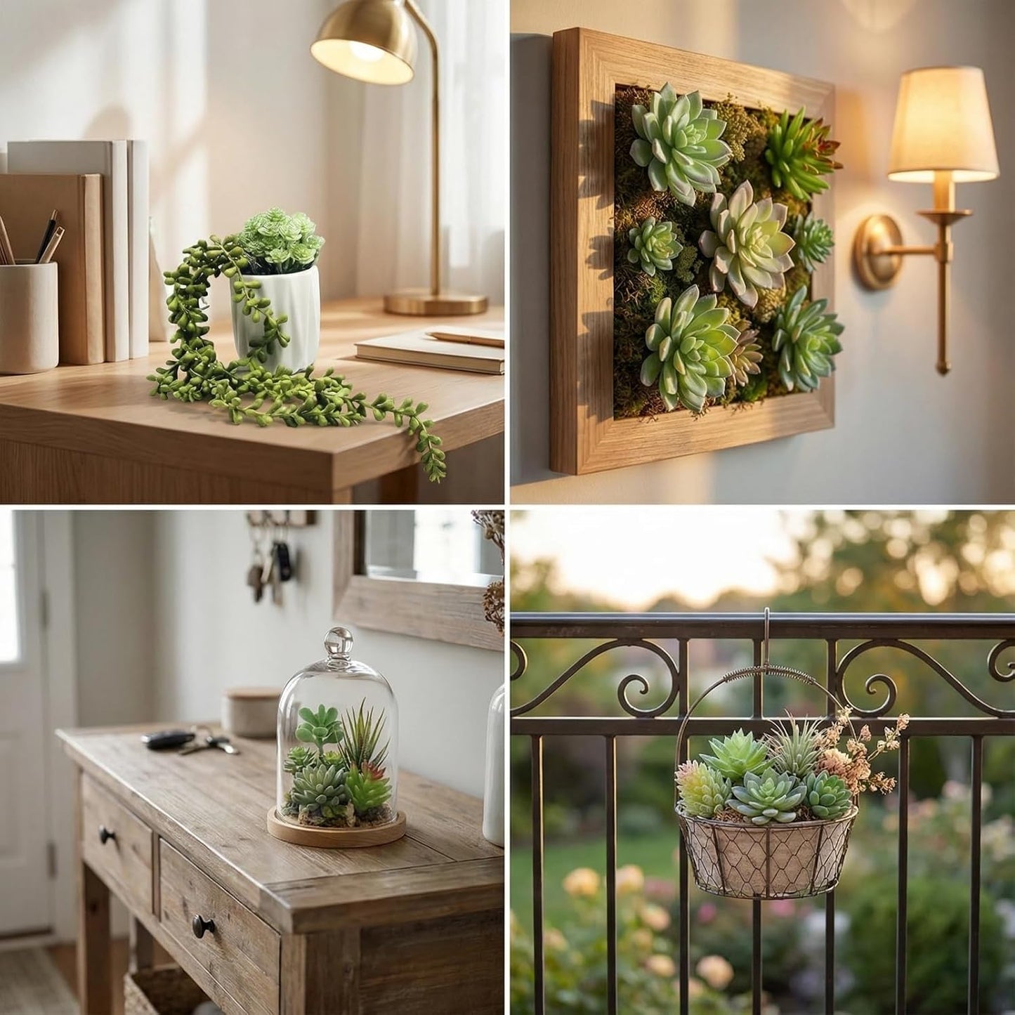 Artificial Succulent Plants / Style A16 / Set of 16