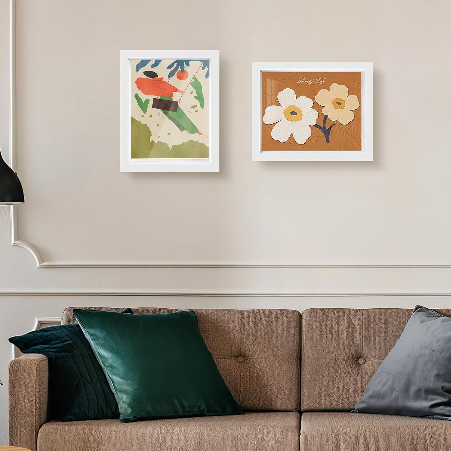 Shadow Box Frame 8x10 - 3 Pack Wood Deep Shadowbox with Glass | Shadow Boxes Display Cases Suitable for Photos, Dried