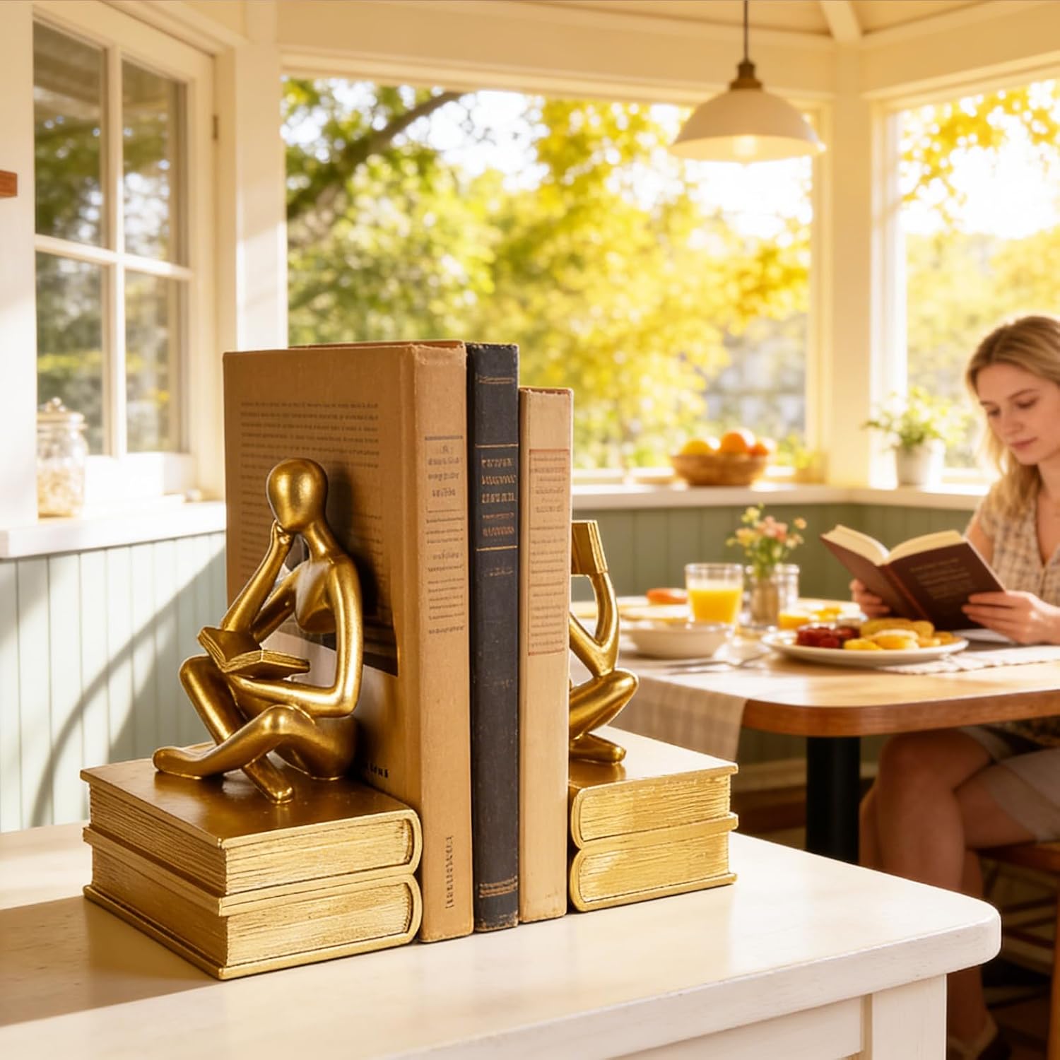 Unique Book Stopper / Gold