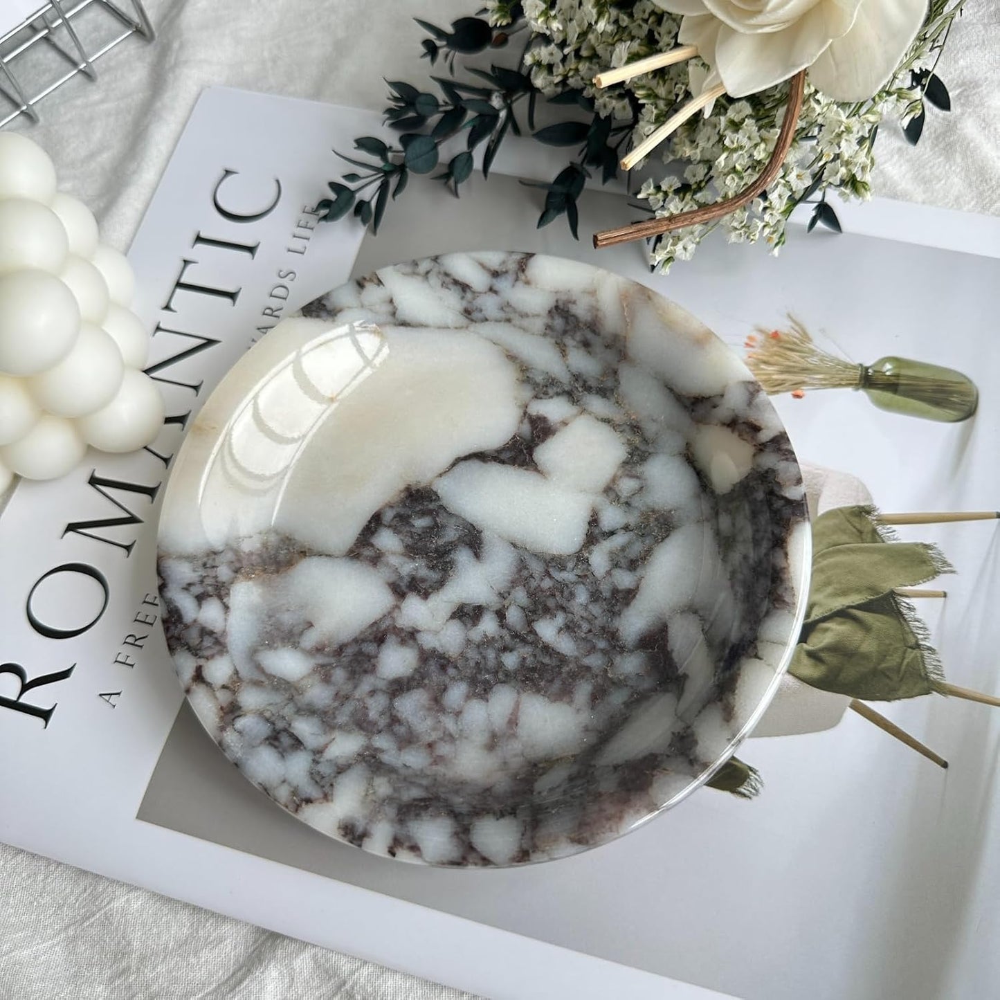 Marble Jewelry Tray / Calacatta / Natural