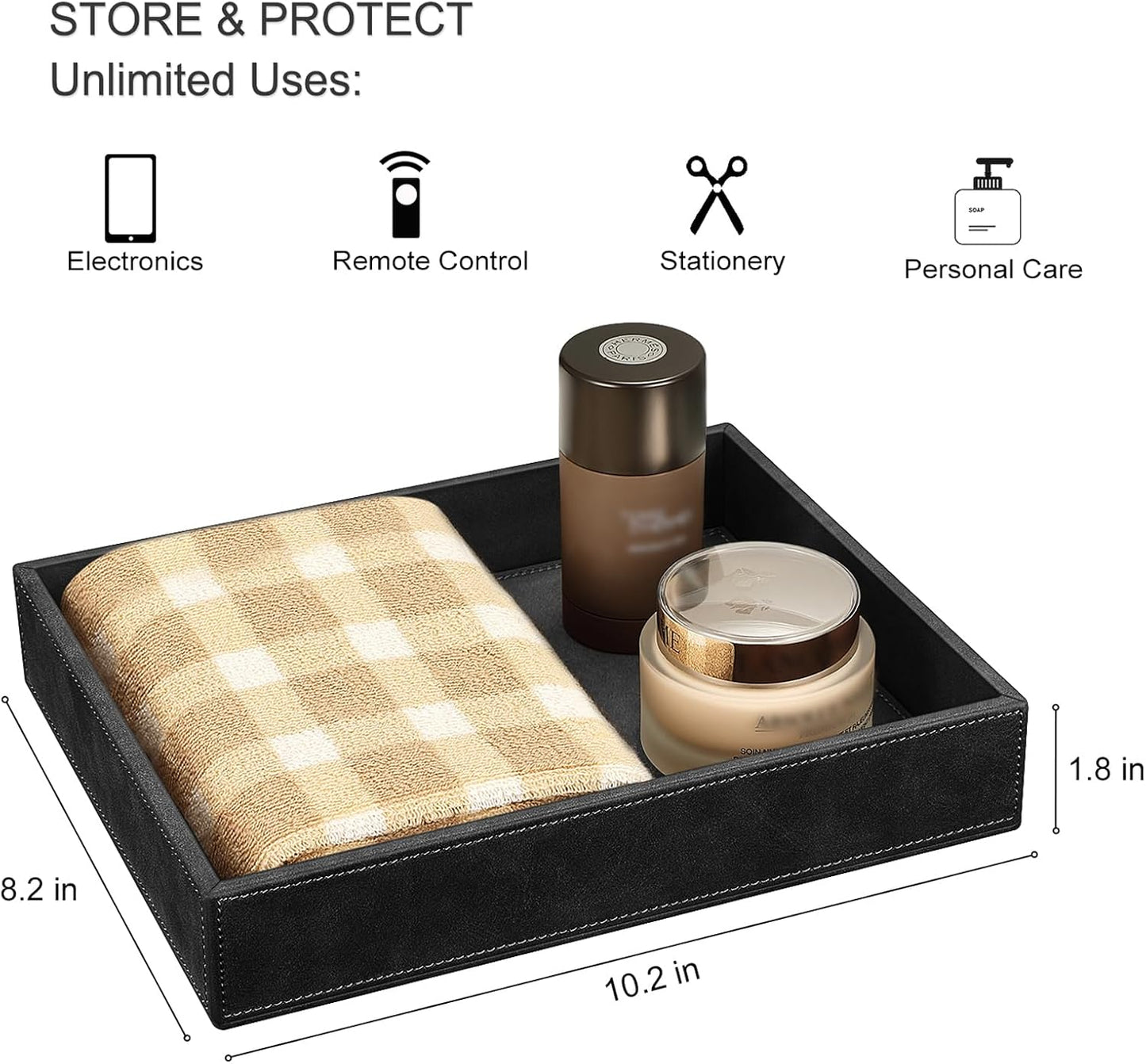 Valet Tray Desk Organizer / *black