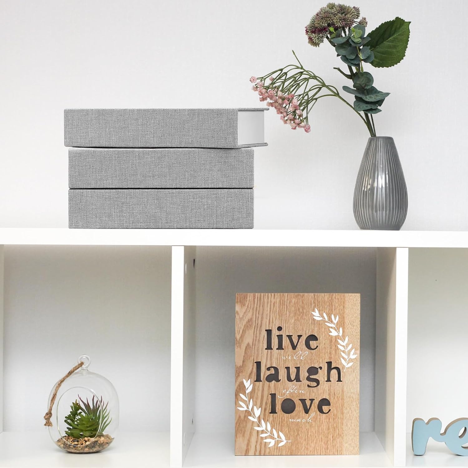 Faux Decorative Books Set / Gray / Set of 6