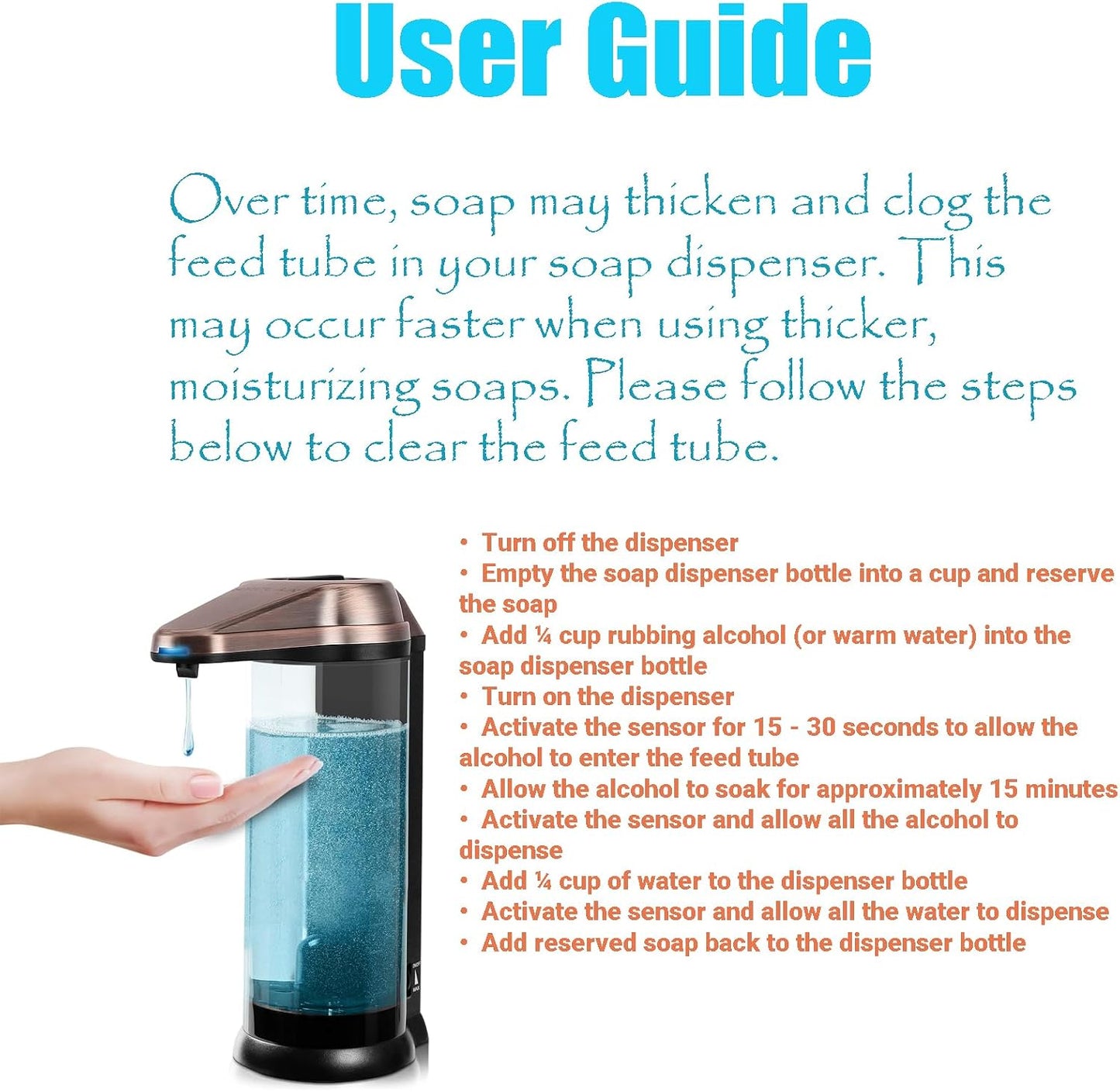 Secura 17oz Automatic Liquid Soap Dispenser, Touchless Battery Operated Hand Soap Dispenser with Adjustable Soap