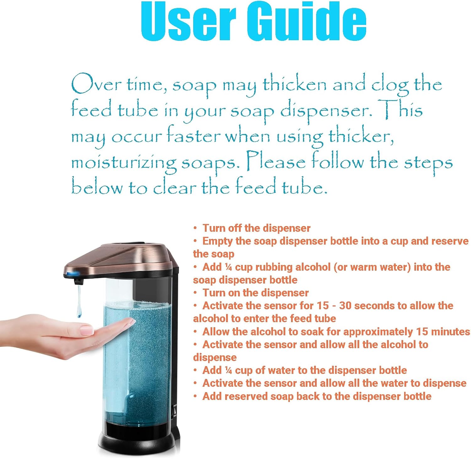Secura 17oz Automatic Liquid Soap Dispenser, Touchless Battery Operated Hand Soap Dispenser with Adjustable Soap