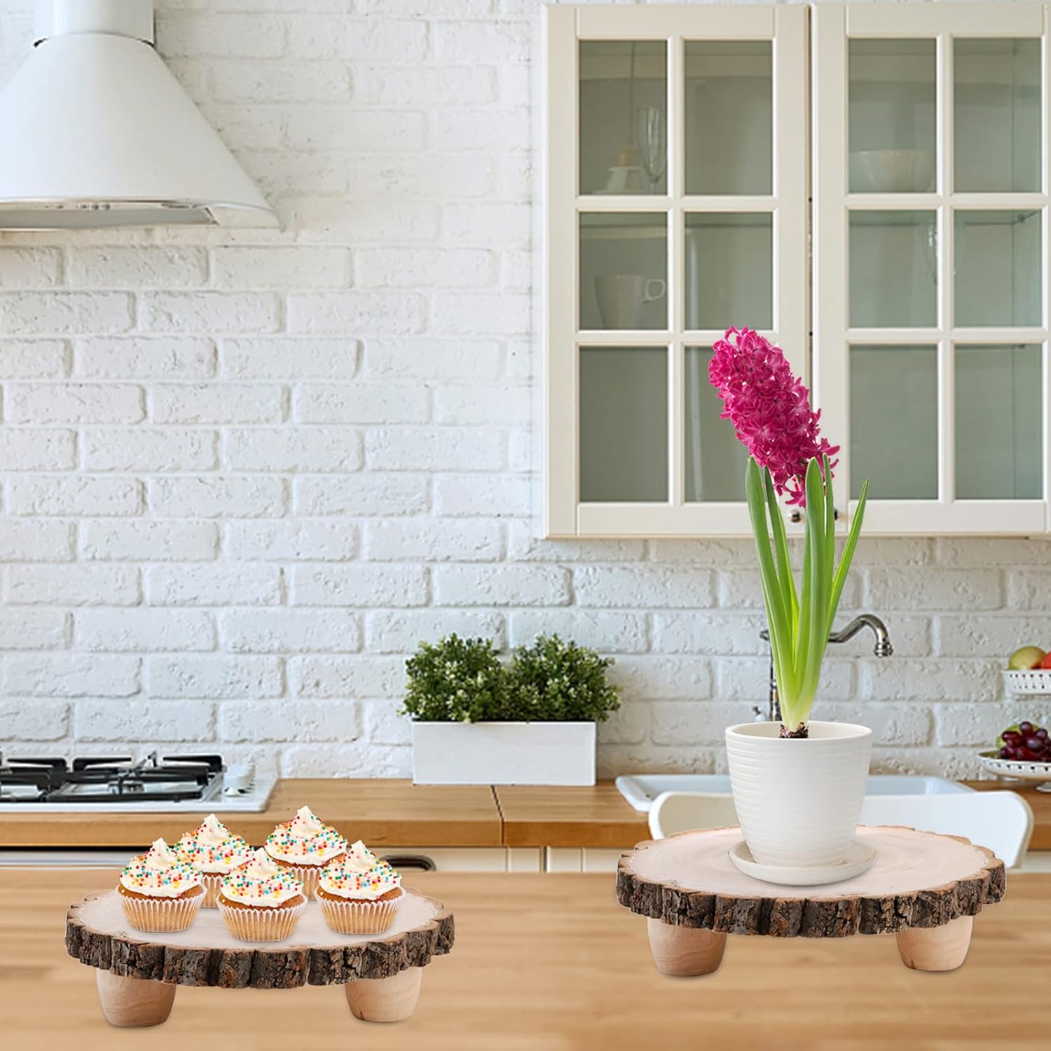 Wood Cake Stand / 11 Inch