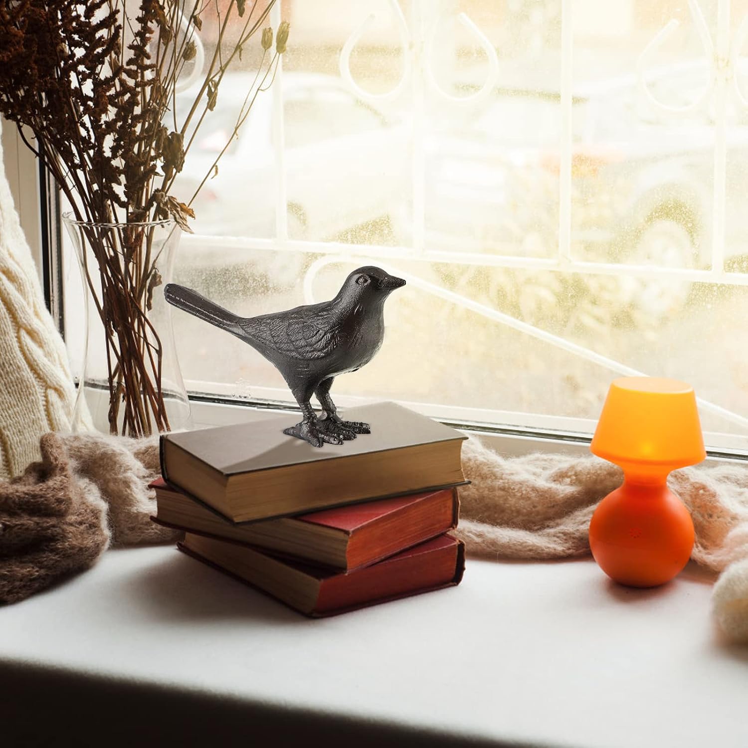 Cast Iron Bird Figurine