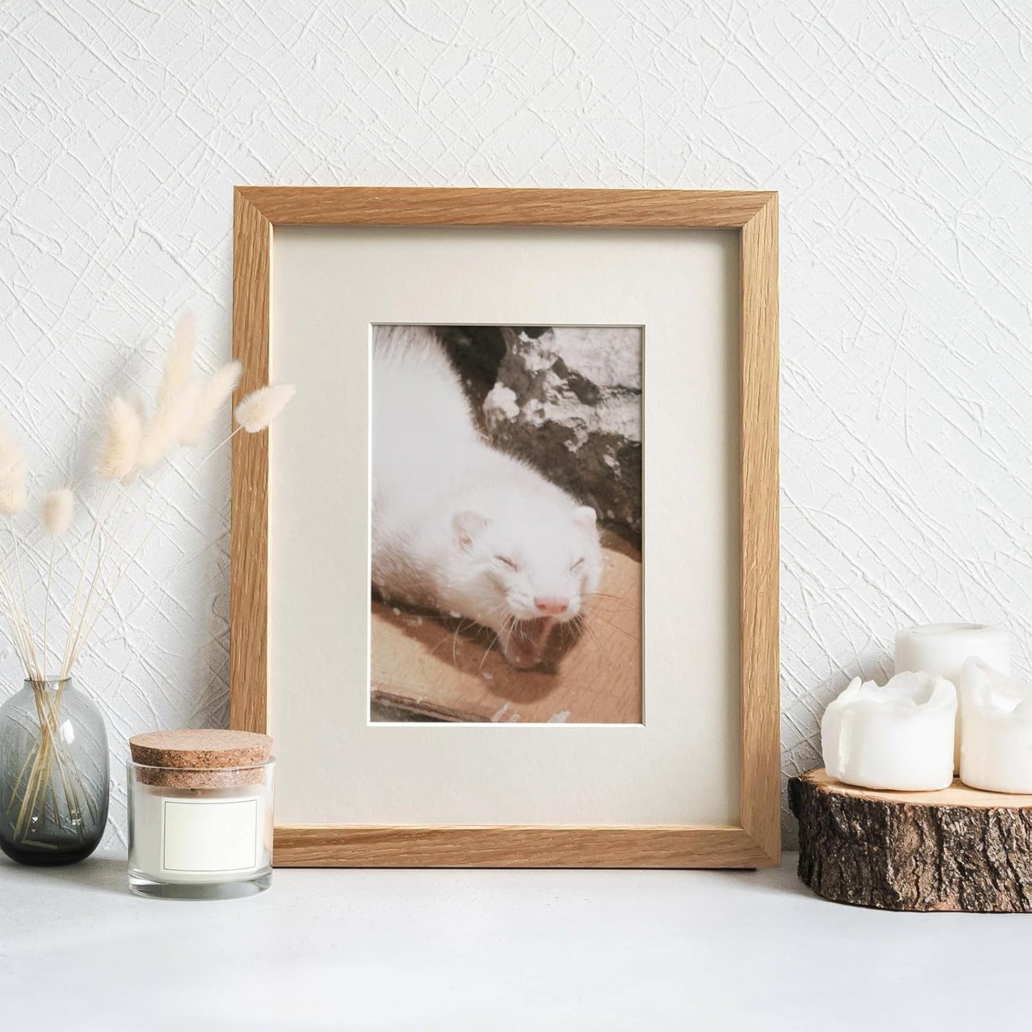 Solid Oak Wood Photo Frame / 8 x 10 / In - 1P / Natural Oak