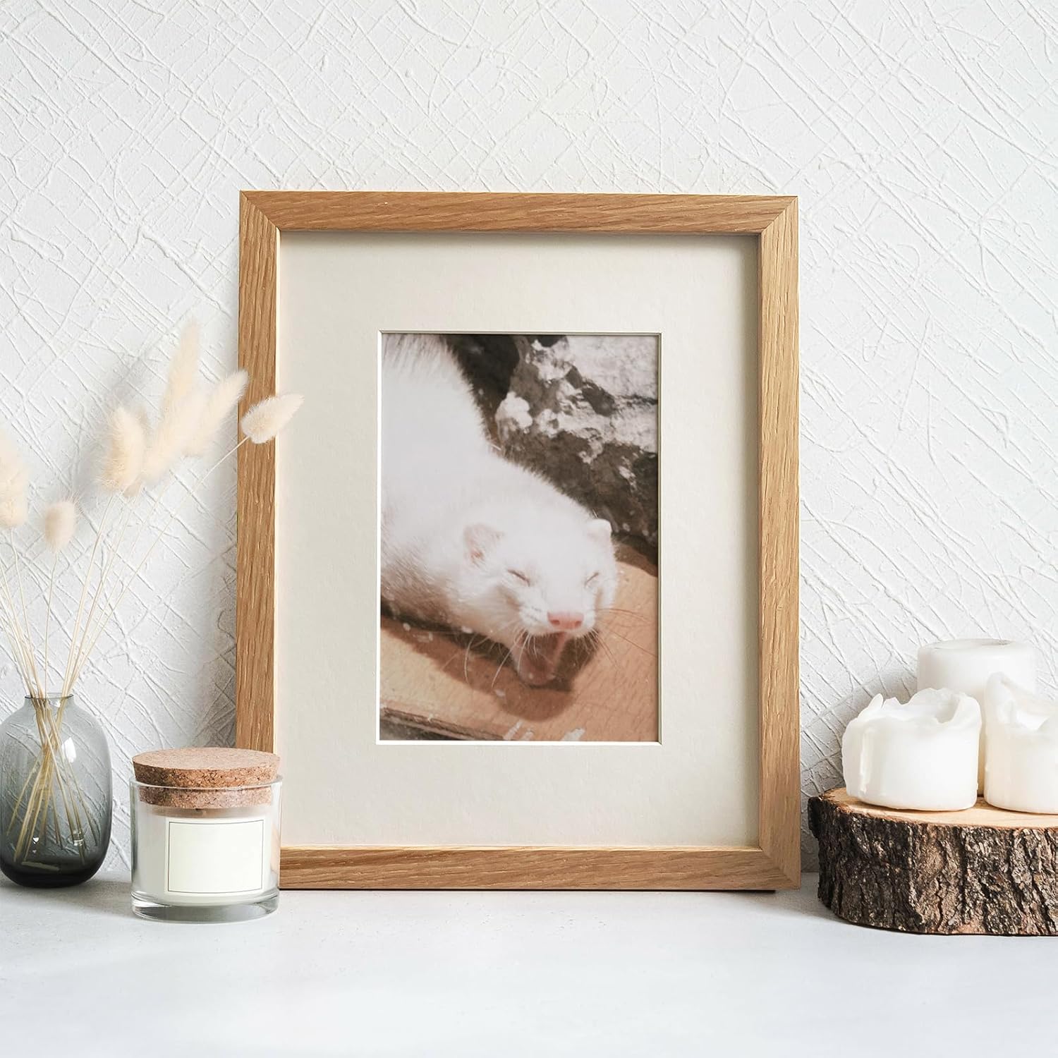Solid Oak Wood Photo Frame / 8 x 10 / In - 1P / Natural Oak