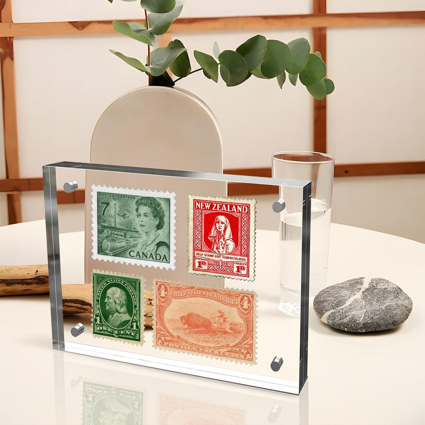 4x6 Inch Acrylic Picture Frame 5 Pack, 10+10mm Magnetic Photo Frame | High-clarity Acrylic, for 4x6 Pictures