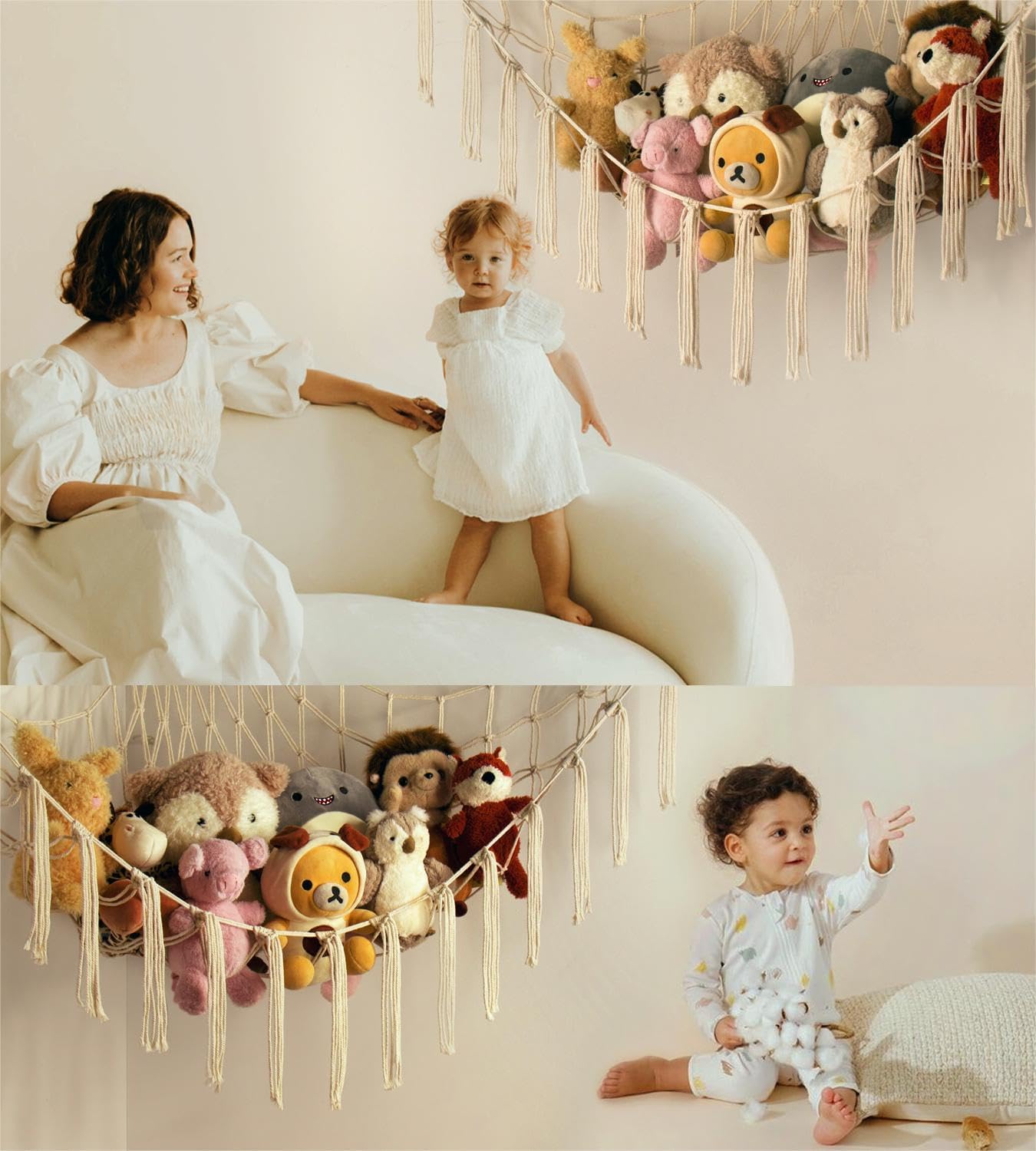 Hanging Stuff Animal / XL Large / Beige