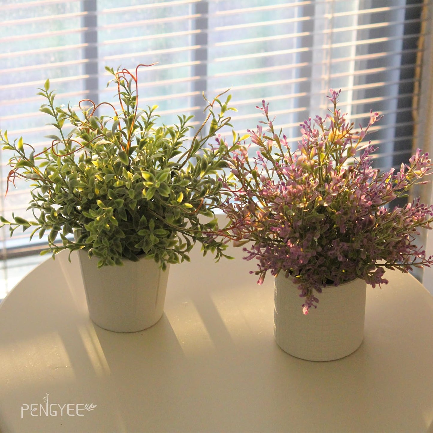 Artificial Plants Indoor / Harb / White / Set of 3