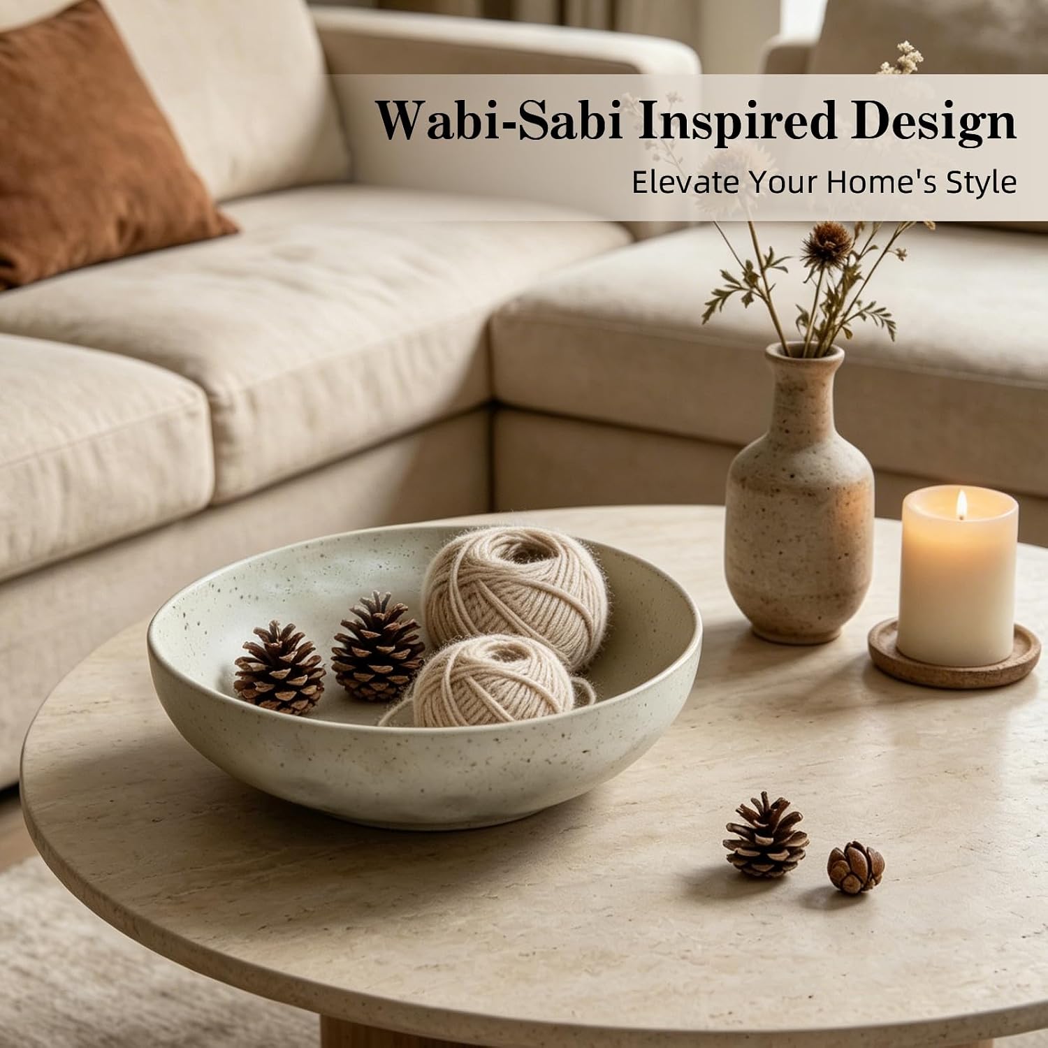 Matte Speckled Ceramic Key Bowl / Off-white