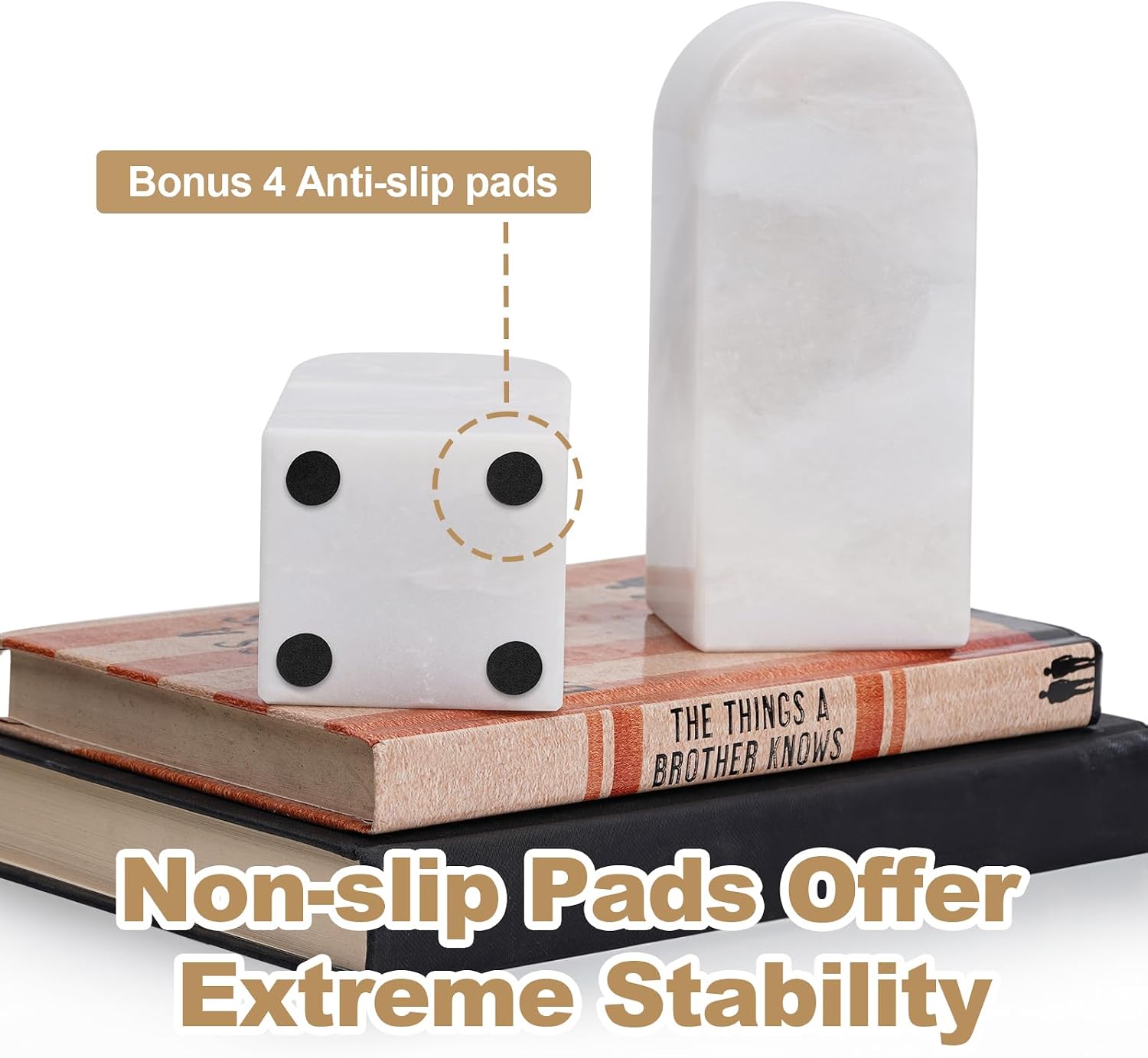 Decorative Book Ends / Natural