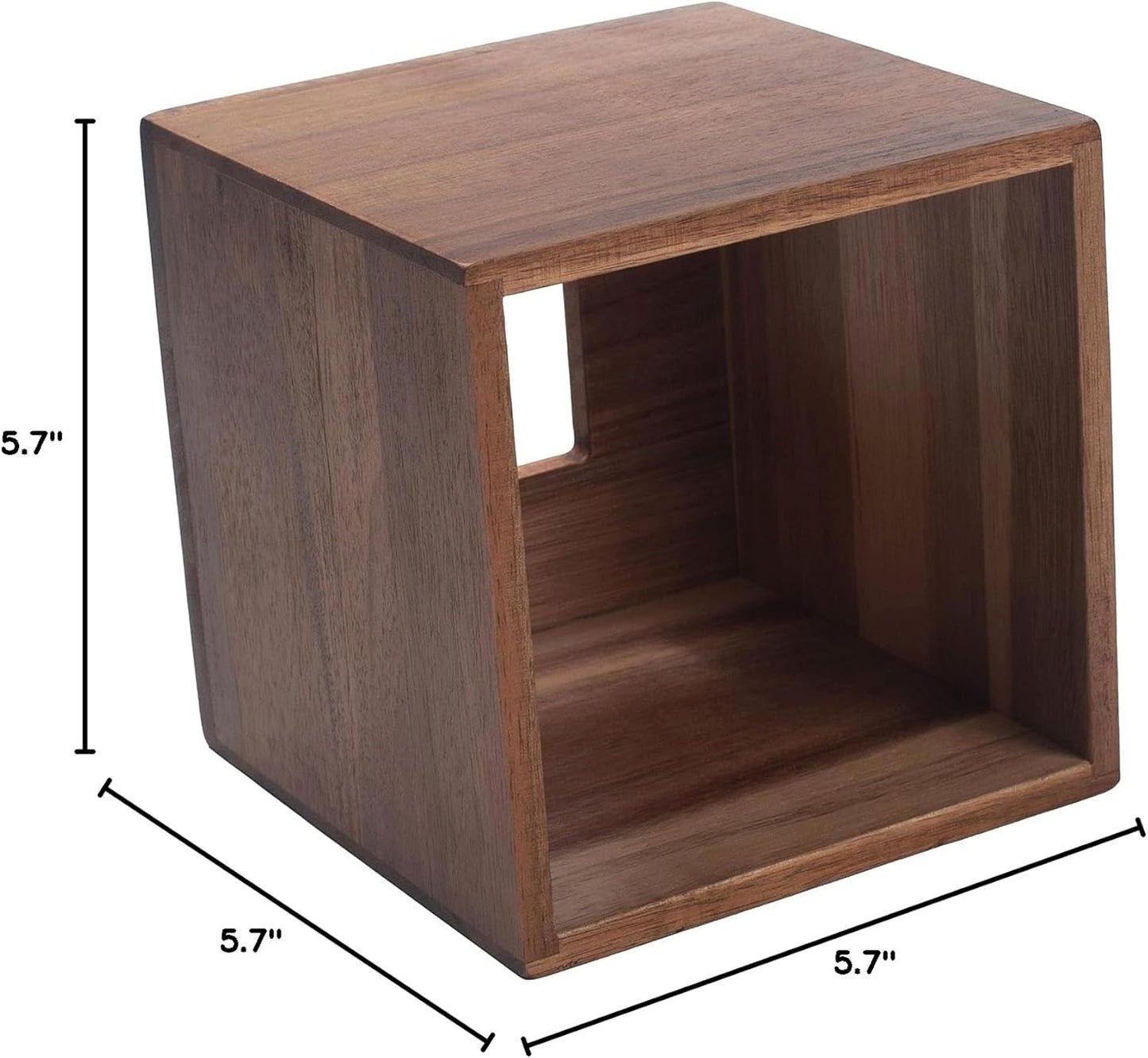 Acacia Wood Facial Paper Holder / Square