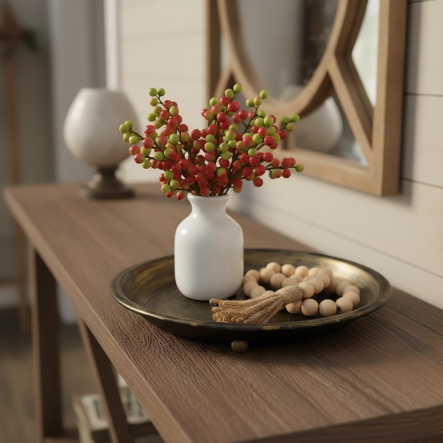 Farmhouse Home Decorative Tray / Black