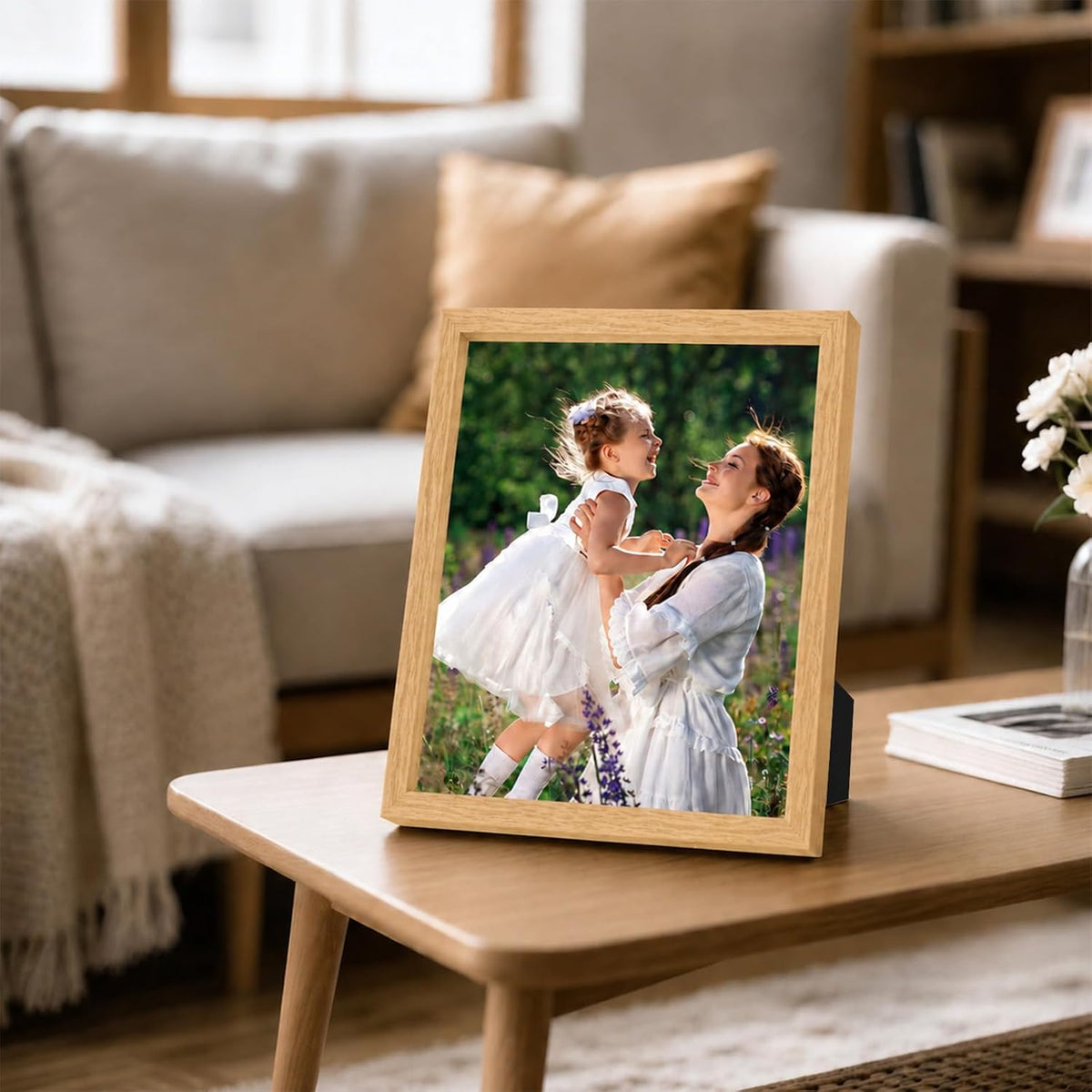 Shadow Box Frame 8"x 10"- 4 Pack Wood Deep Shadowbox with Glass | Shadow Boxes Display Cases Suitable for Photos, Dried