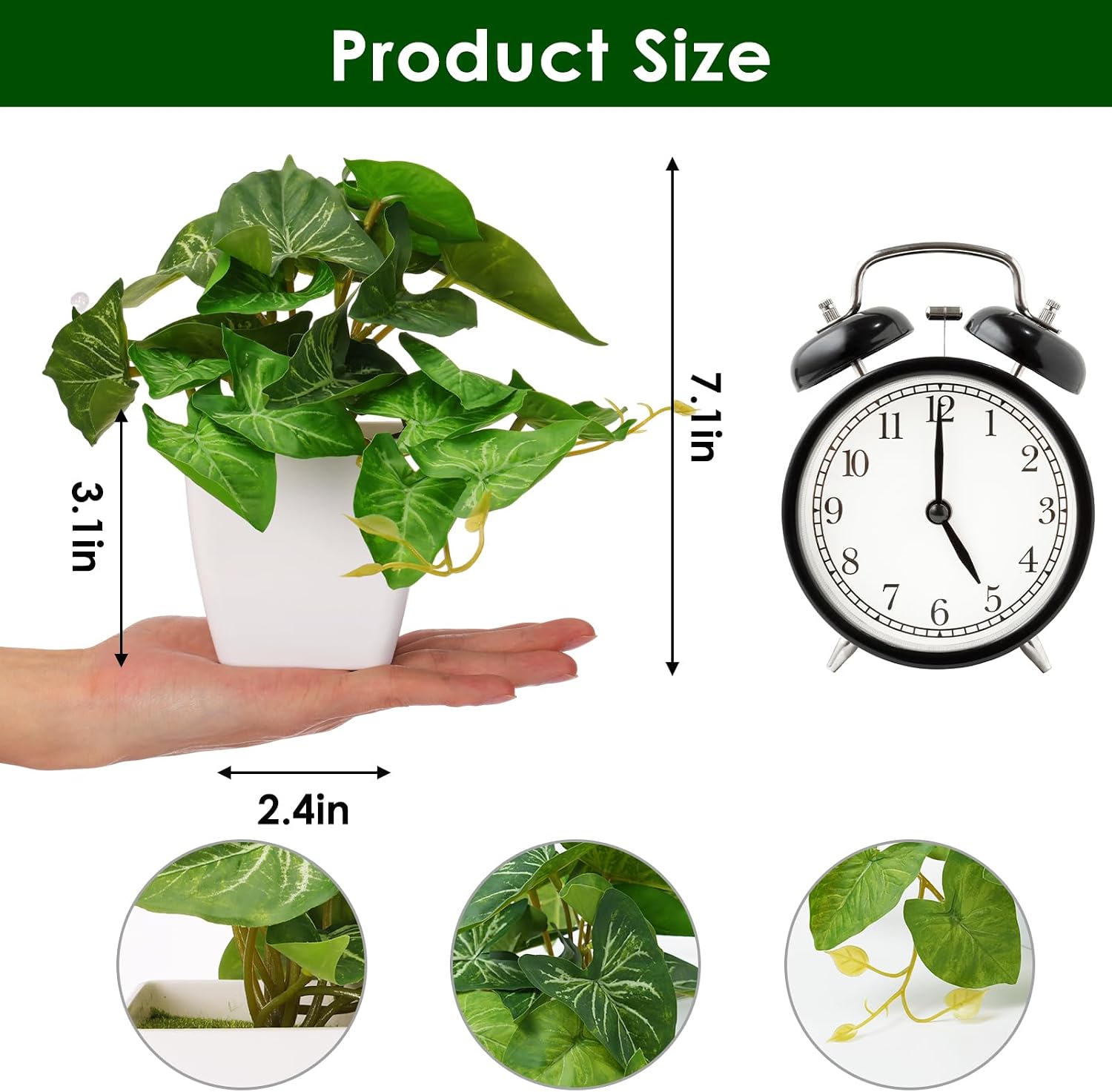 Small Artificial Plants / White