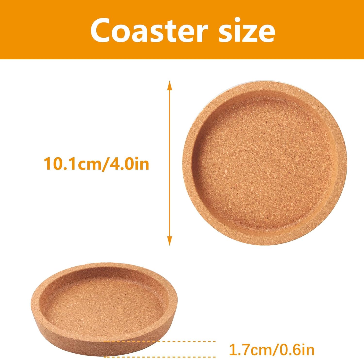 Protect Your Table from Beverage Leak-Proof Cork Cup Holder Bulk / Set of 10