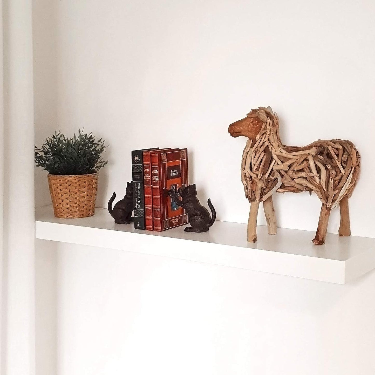 Cat Decorative Bookends / Black