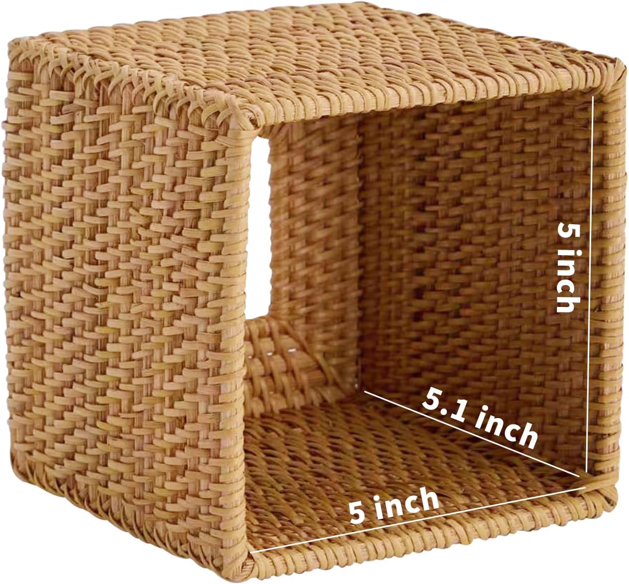 Woven Facial Napkin Holder / Natural