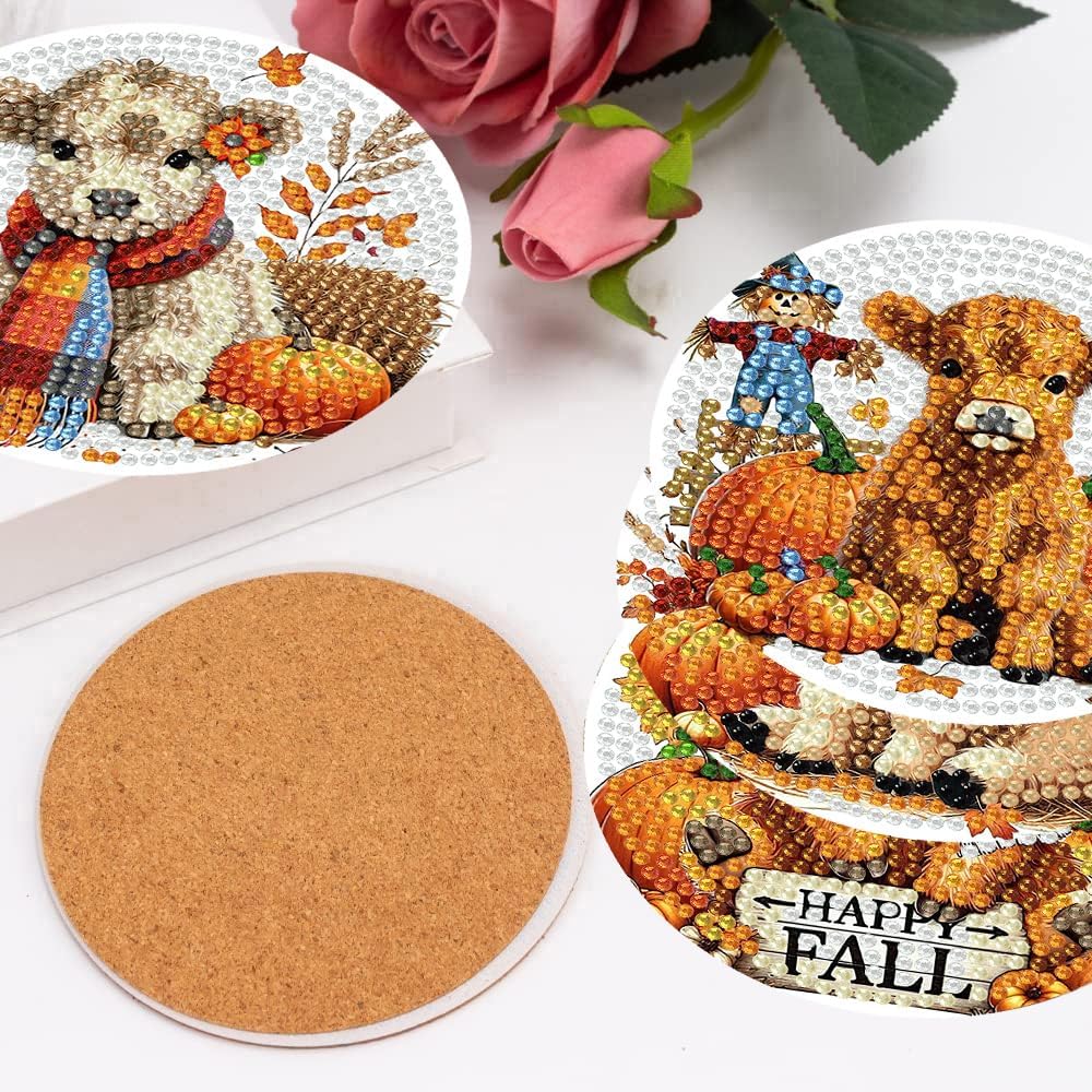 Holder Cork Pads / Fall Cow / Set of 8