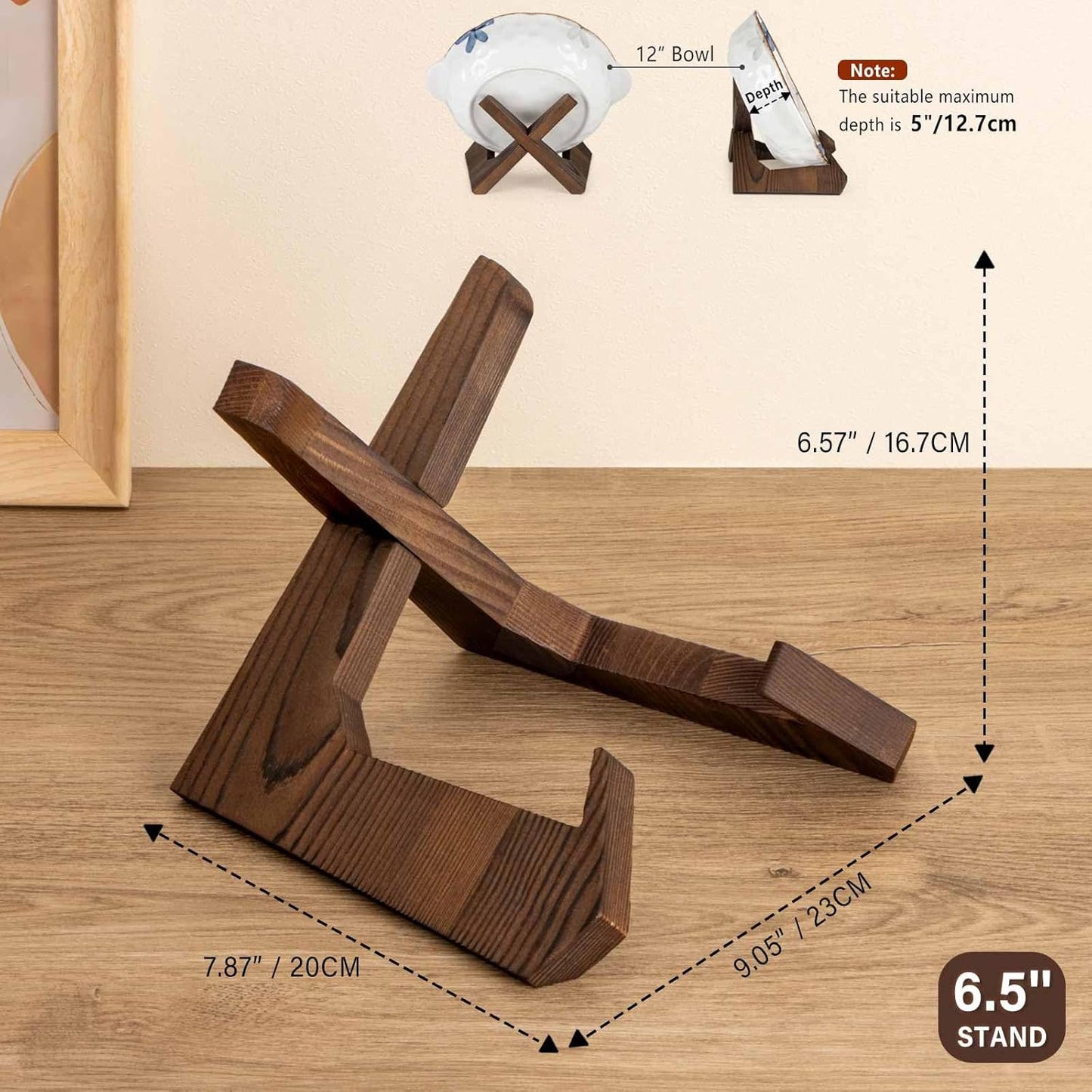 Wooden Easel Frame Holder / 6.5 Inch