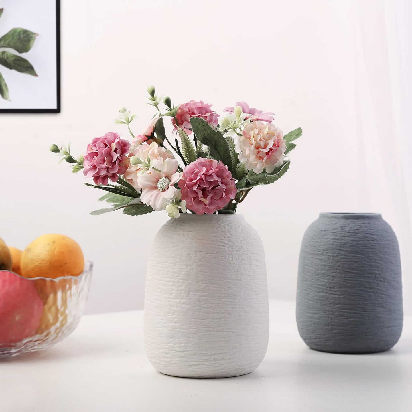 Grey Ceramic Vases / Zj Grey