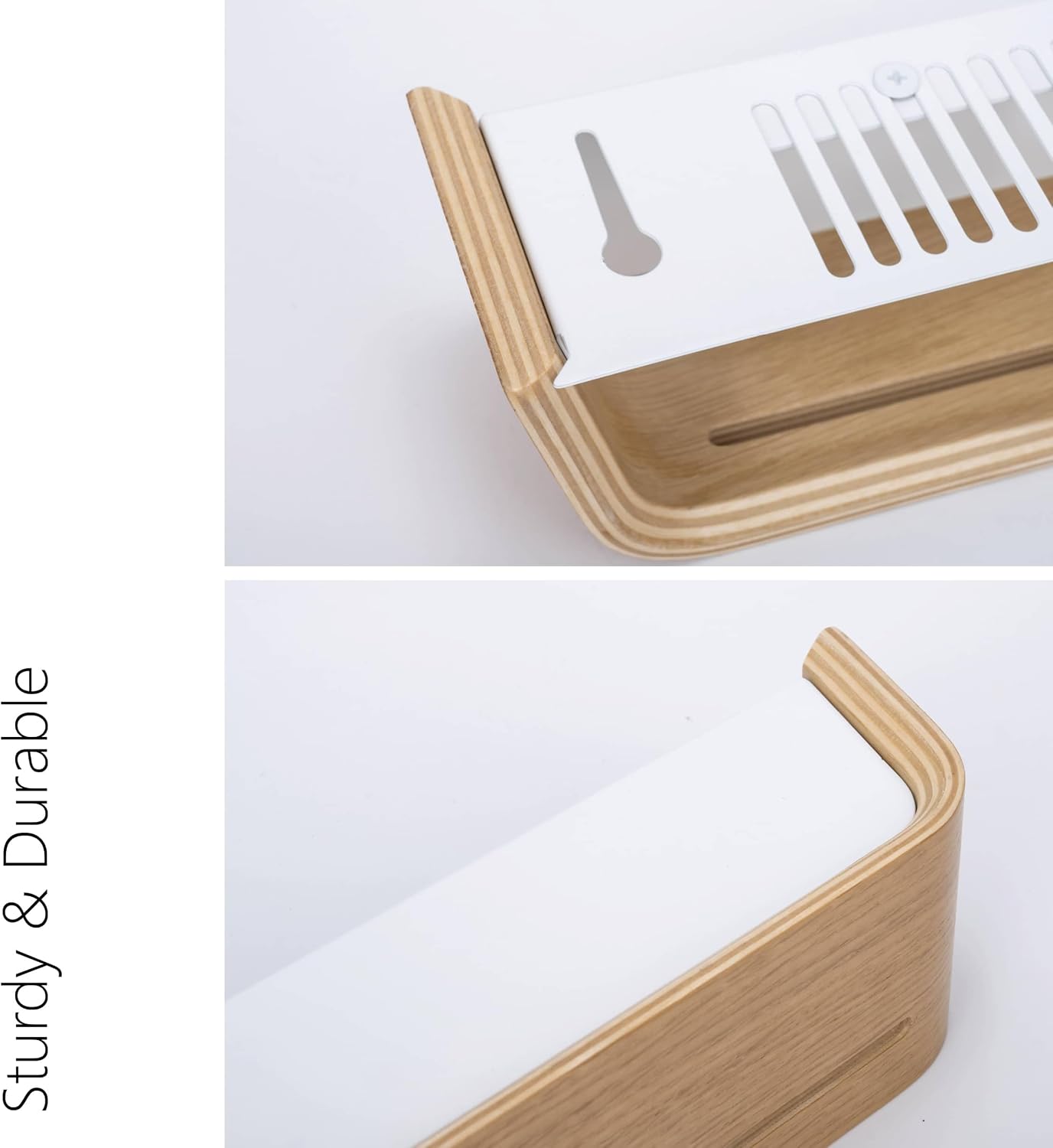 5 Retractable Hooks / Oak