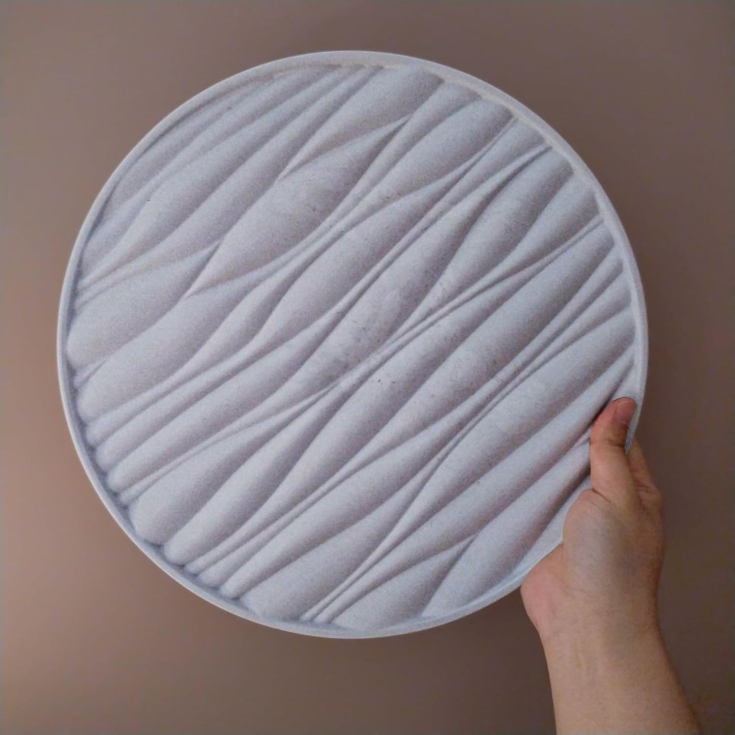 Big Round Resin Tray Molds / Big Round Wave Tray / 11.8 Inch