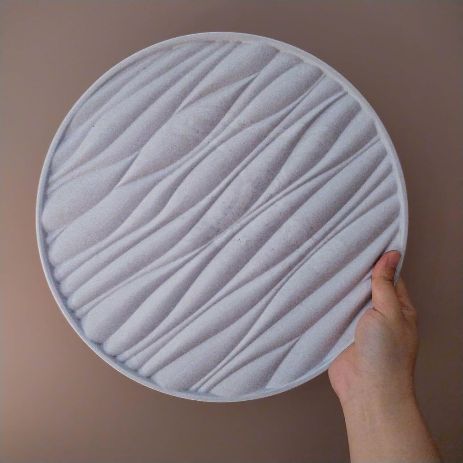 Big Round Resin Tray Molds / Big Round Wave Tray / 11.8 Inch