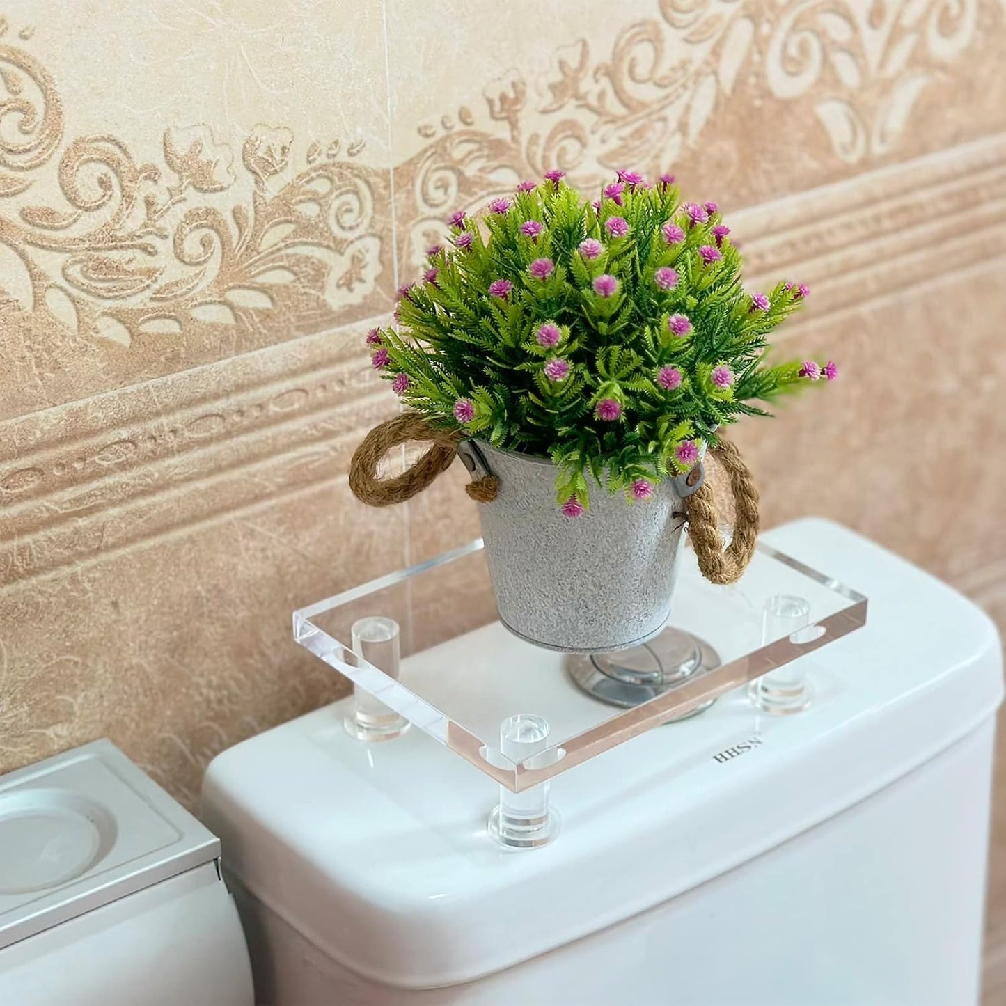 Acrylic Pedestal Tray Stand Riser / Clear