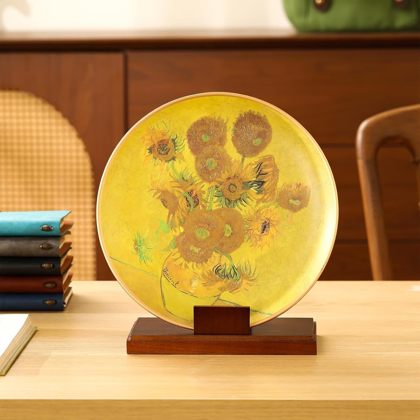 Wooden Plate Stand for Display Plate Postcard Picture Frame Book Display Stand / 8 Inch