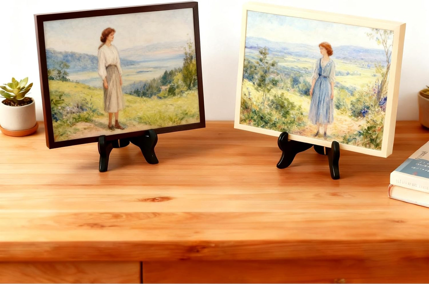 Plate Stand / Black / 7 Inch / Set of 6