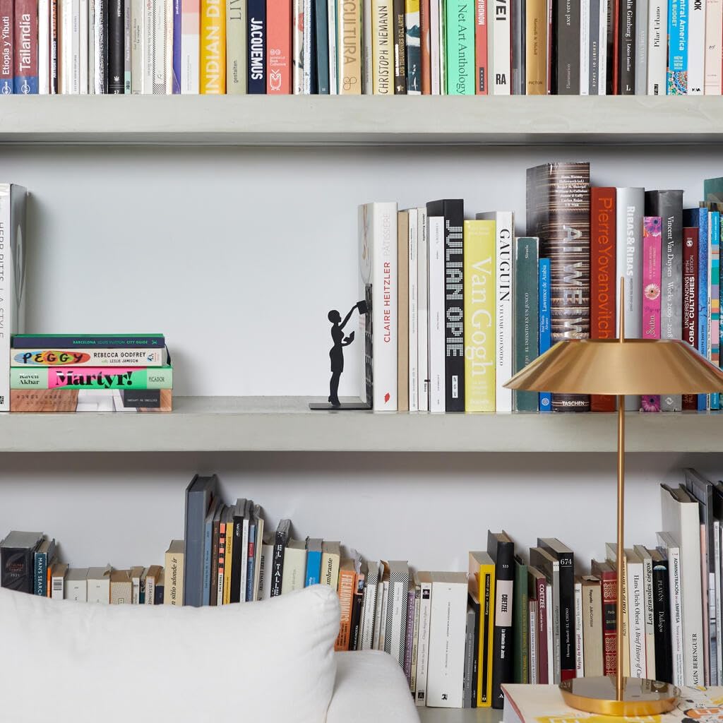 The Library Metal Bookend / Black