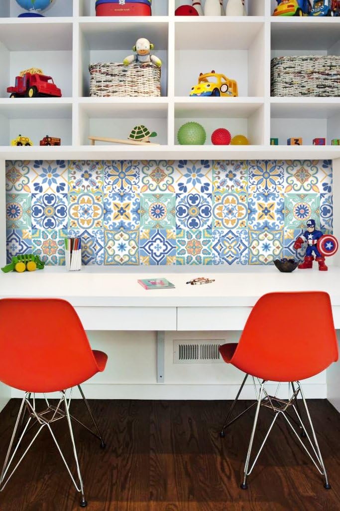12 PC Pack Backsplash Tile Stickers / 6 x 6