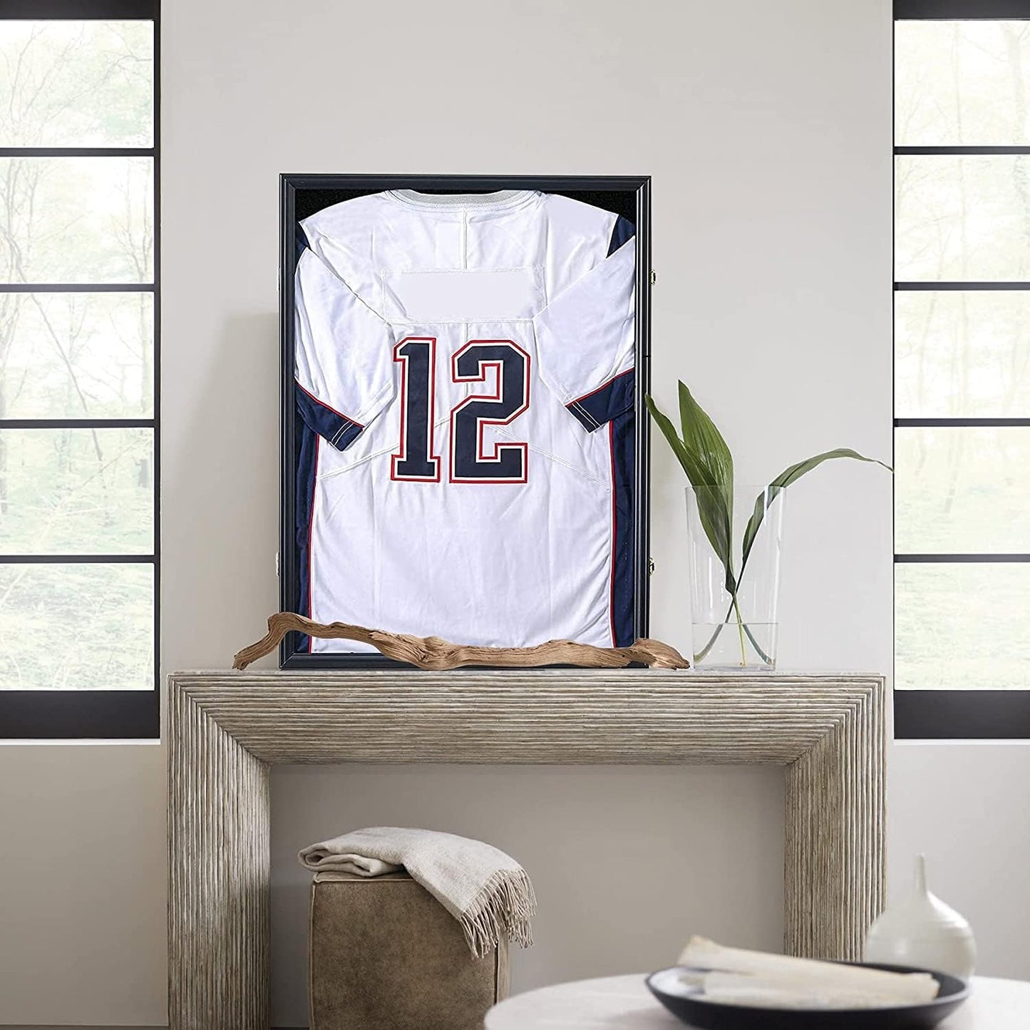 Sports Jersey Frame Display case for 2XL Football Jersey Display，2PC | Jersey Shadow Box for Baseball Basketball