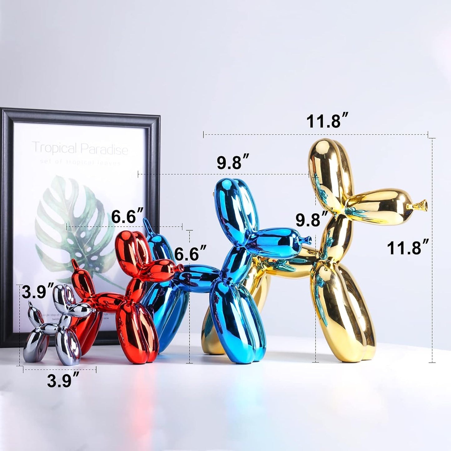Balloon Dog Statue Home Decor Modern Art Funky Statues