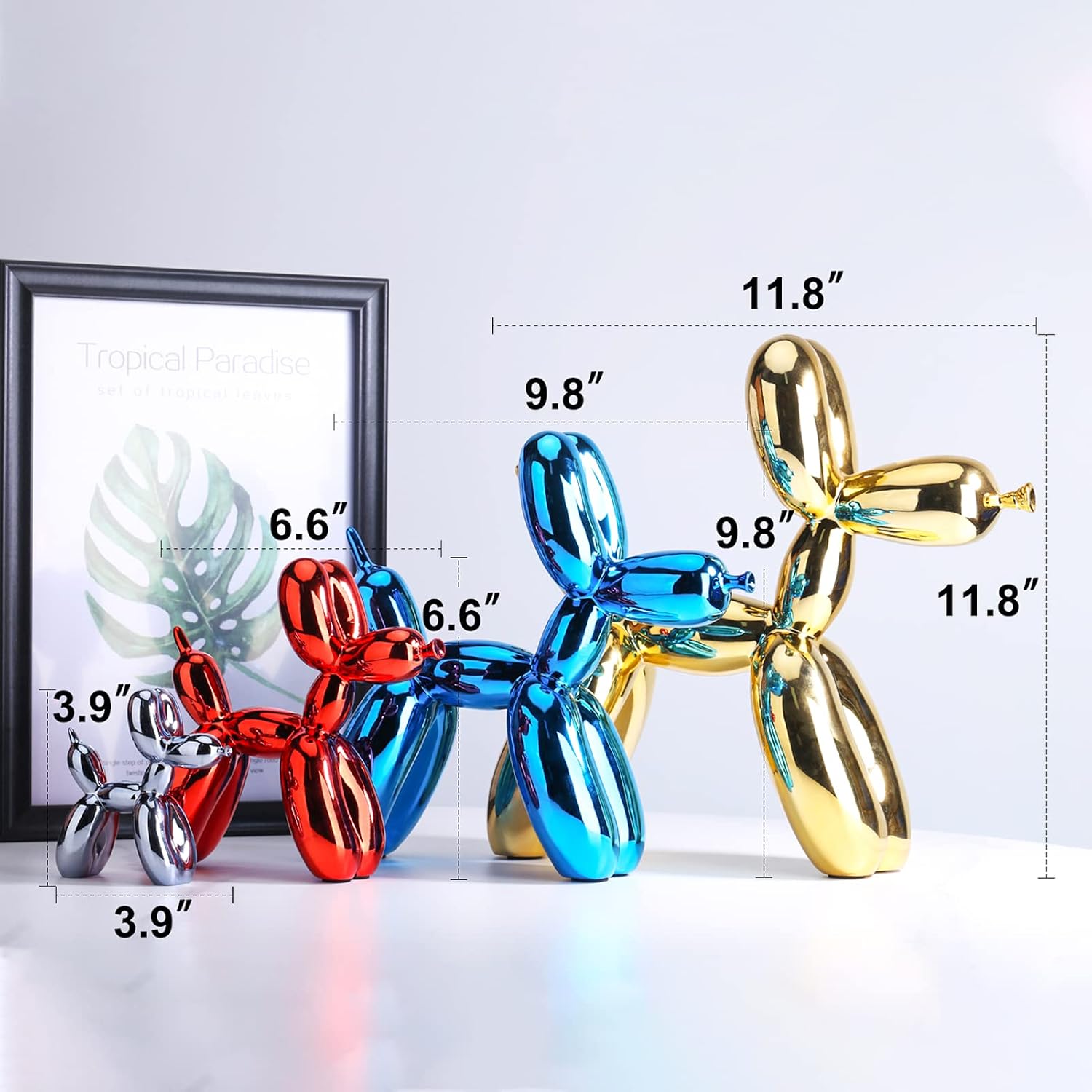 Balloon Dog Statue Home Decor Modern Art Funky Statues