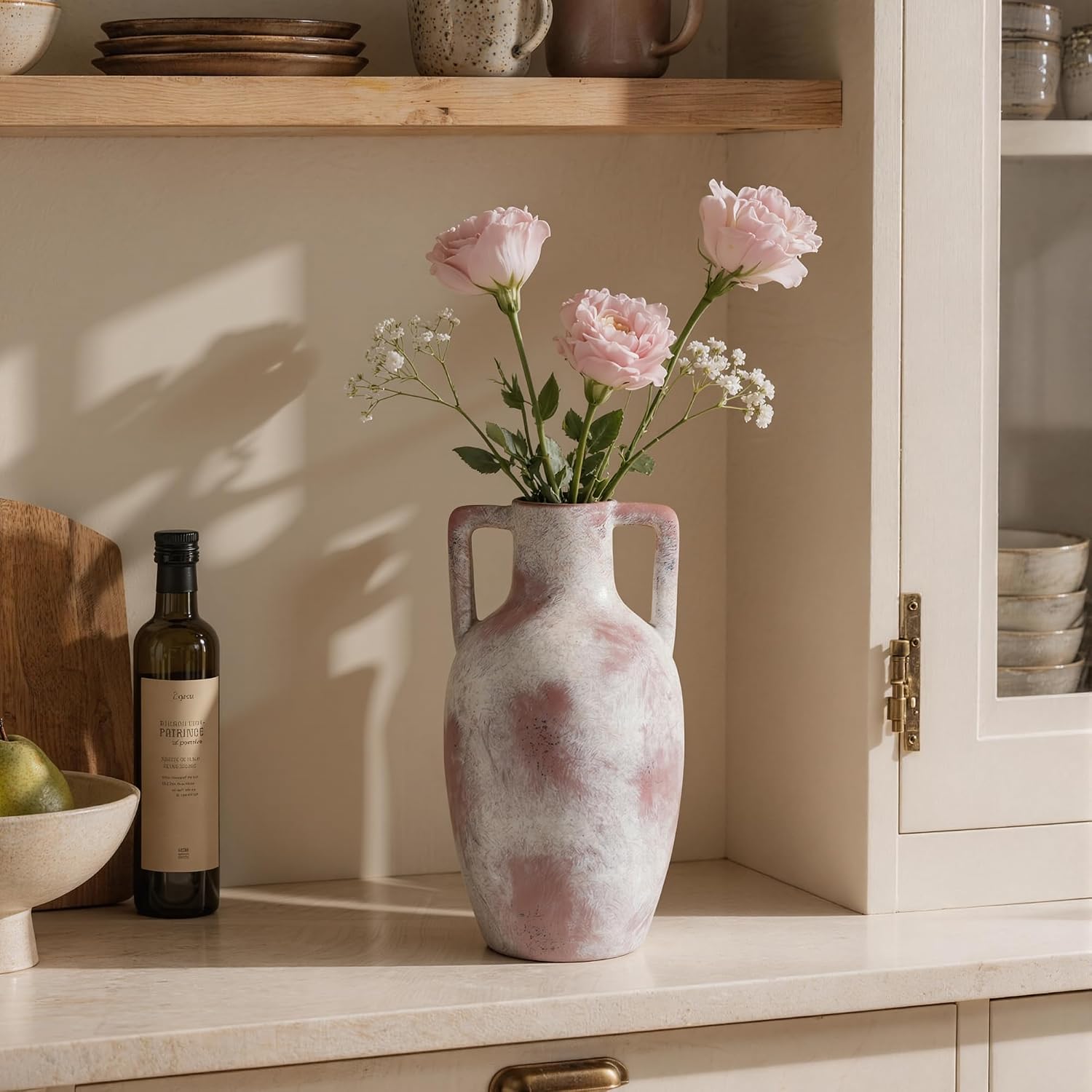 Ceramic Flower Vase / 12.8 In - Terracotta / 12.8 Inch
