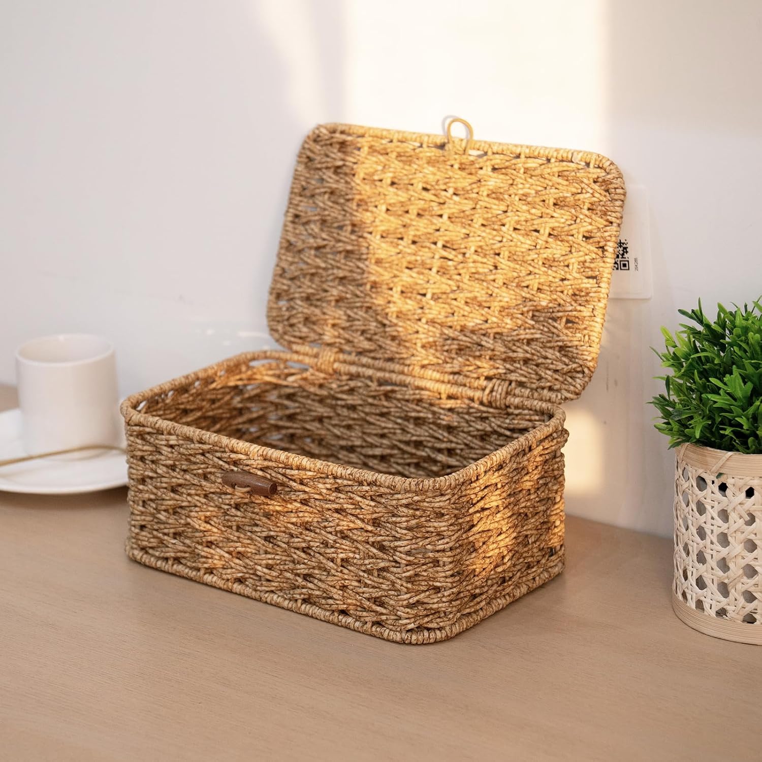 YRMT Storage Basket / 10.2 x 6.3 x 4.1 / Rattan