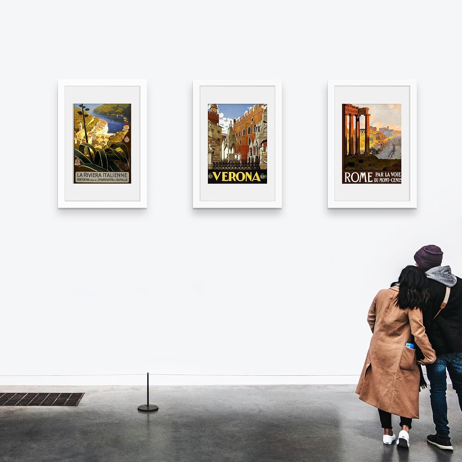 22.375x34 White Poster Frame, Picture Frame for Wall, 3 Pack | Fits 18x24 Photos With Mat or 22.375x34 Without Mat